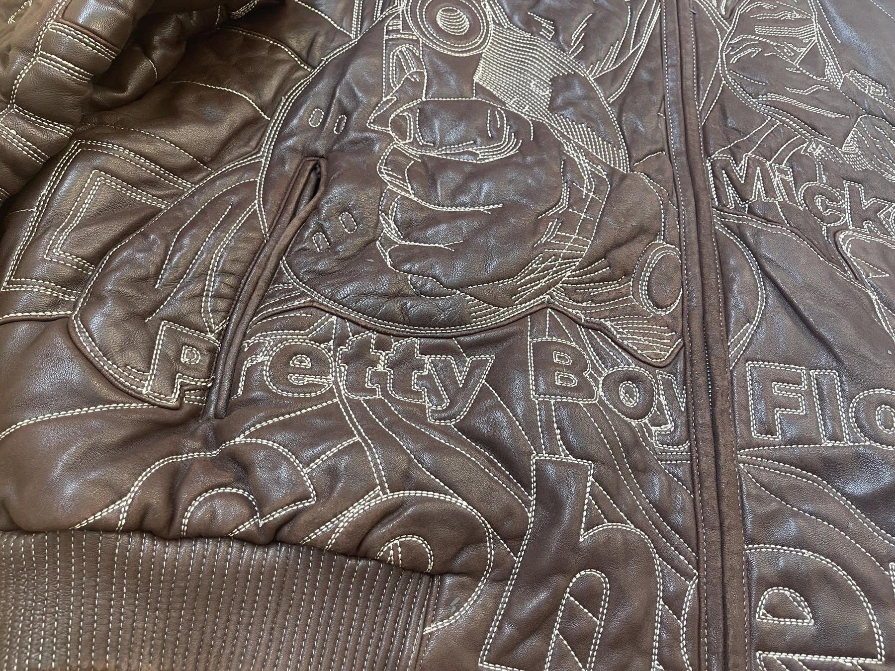 Pelle Pelle Pelle Pelle leather jacket, mafia gangster Marc Buchanan 3XL Size US XXL / EU 58 / 5 - 6 Thumbnail