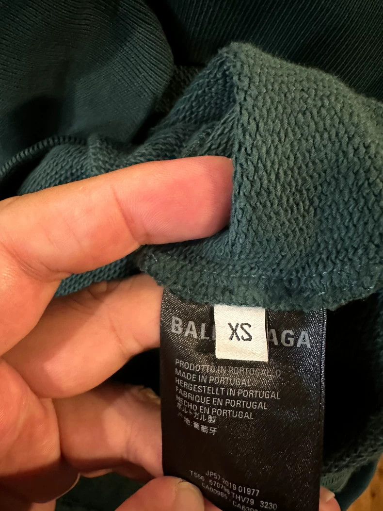 Balenciaga Balenciaga Green back logo sweater Size US XS / EU 42 / 0 - 5 Thumbnail