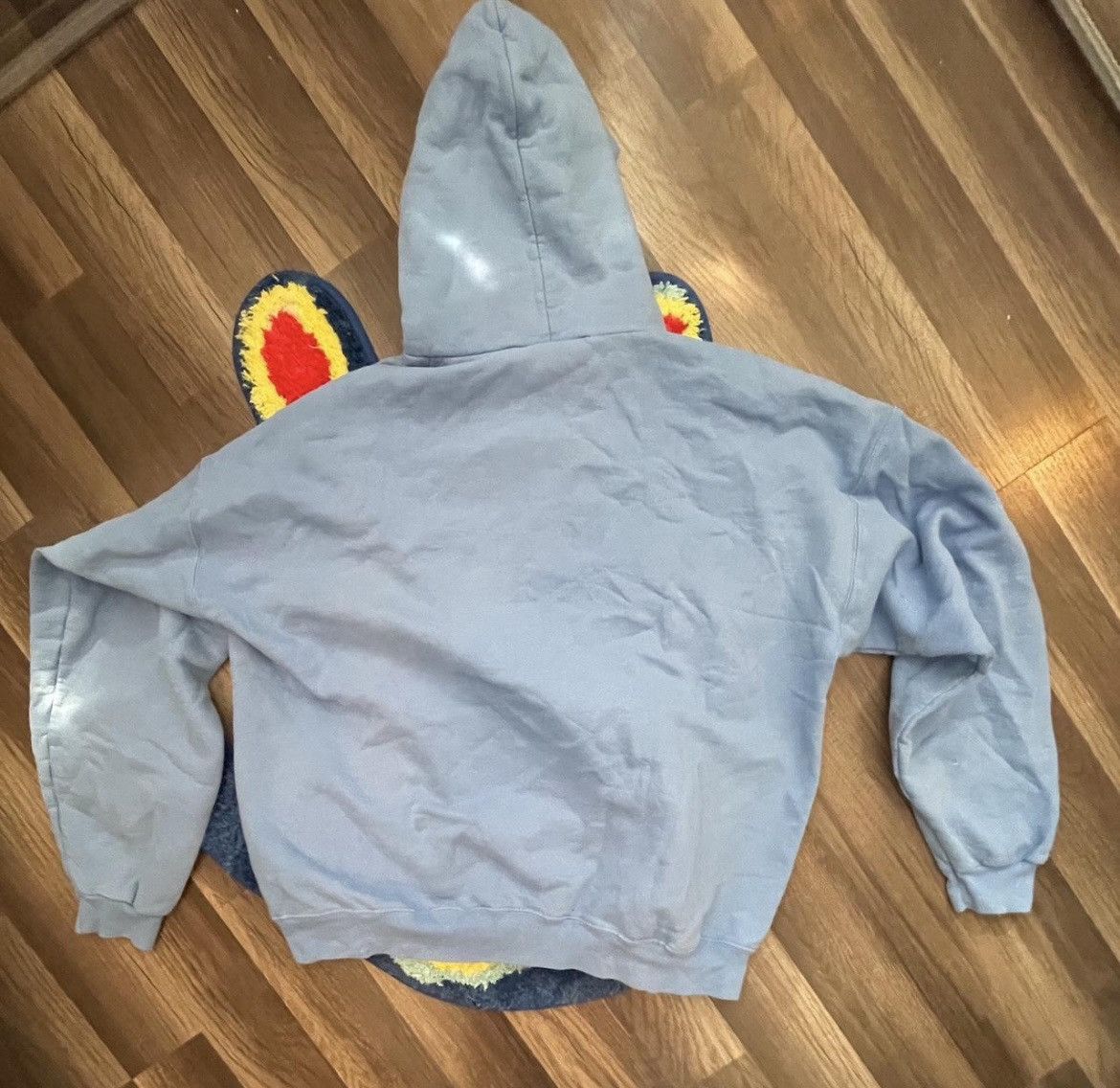 Hanes Anime Style Light Blue Hoodie Size US M / EU 48-50 / 2 - 4 Thumbnail
