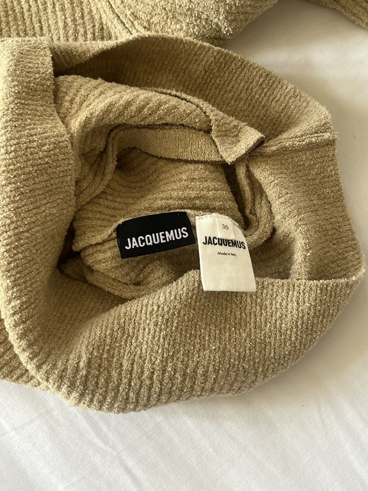 Jacquemus Le Gillet Noue beige brown cardigan sweater 36 Size S / US 4 / IT 40 - 3 Thumbnail