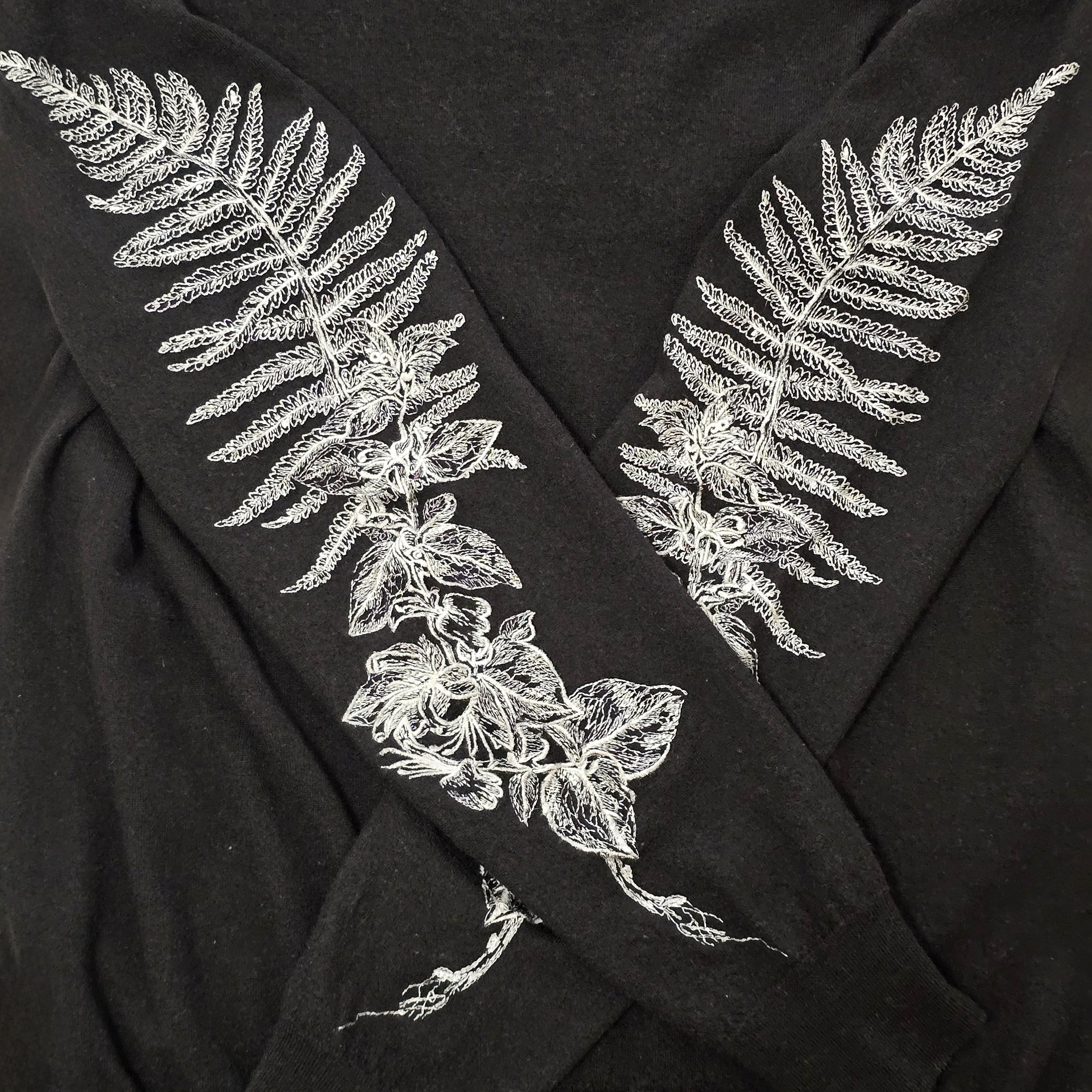 Alexander McQueen Embroidered Fern Sweater Size M / US 6-8 / IT 42-44 - 4 Thumbnail
