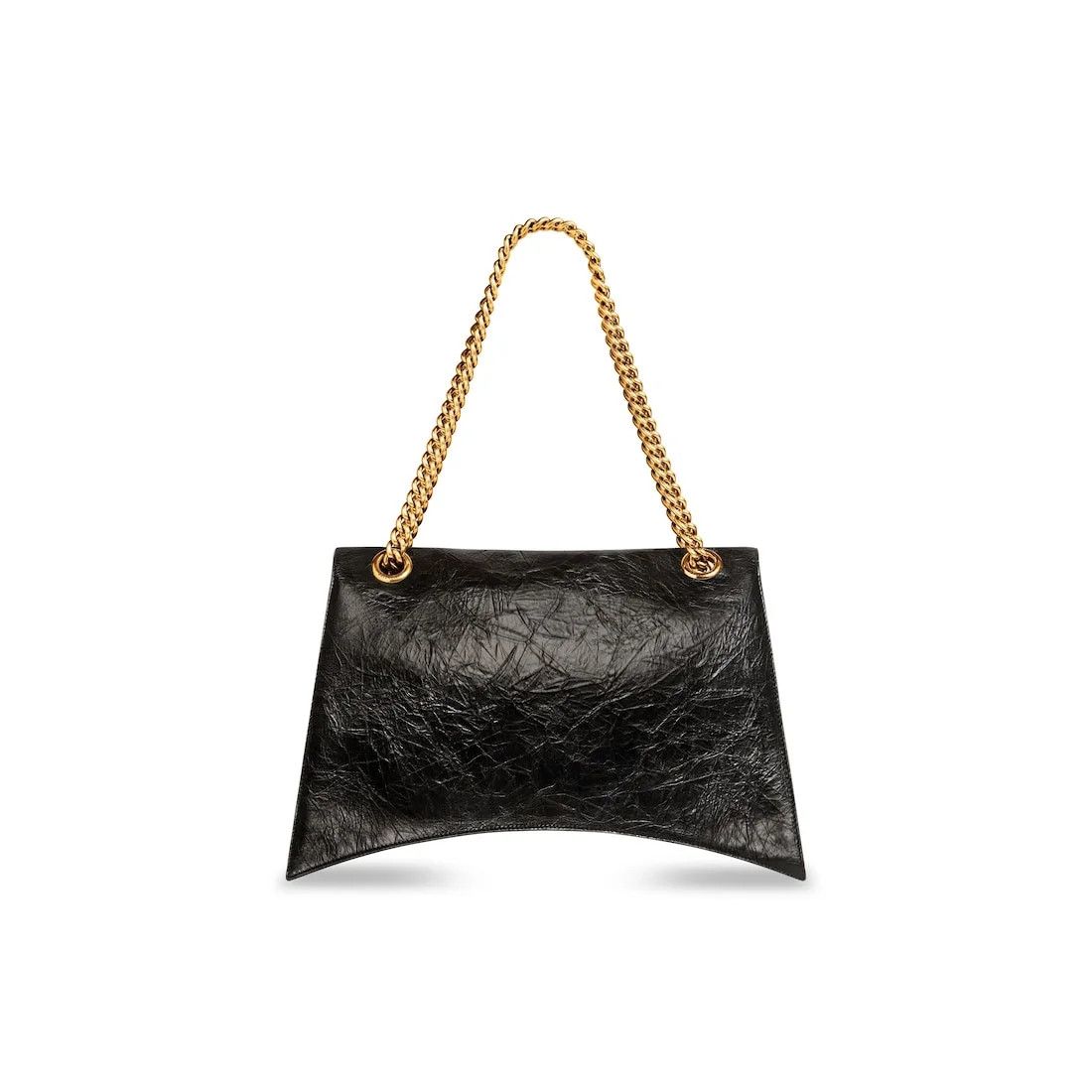 Balenciaga o1srvl11e0426 Size: OS / Crush Chain Large Bag in Black Size ONE SIZE - 3 Thumbnail