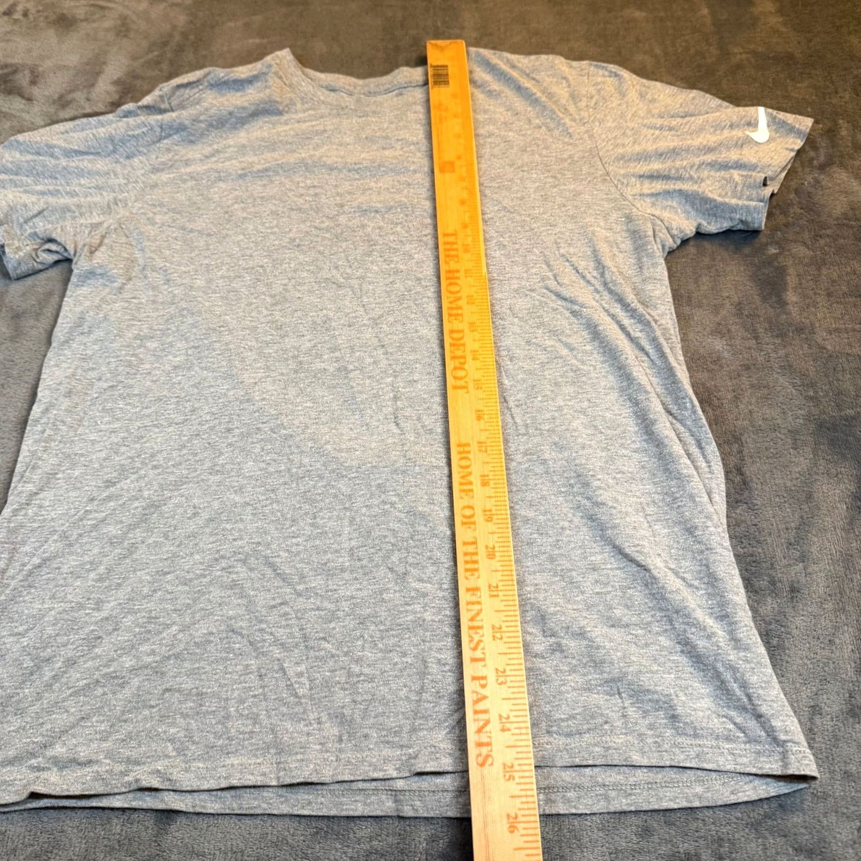 Nike Nike Athletic Cut T-Shirt Heather Gray Short Sleeve The Nike Tee Mens Medium Size US M / EU 48-50 / 2 - 6 Thumbnail