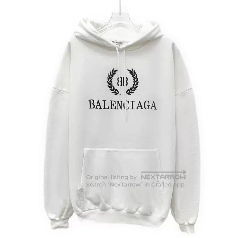 Balenciaga Balenciaga White Logo Letter Wheat Pattern Printed Cotton Size US XS / EU 42 / 0 - 1 Thumbnail