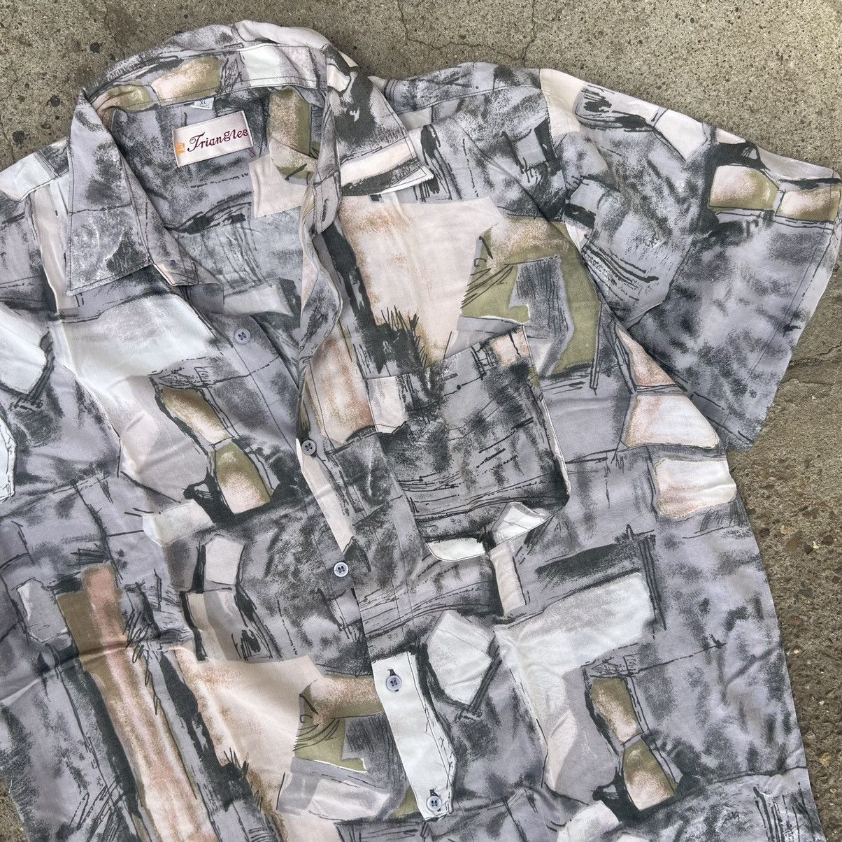 Vintage Vintage Abstract Print Flowers Art Pastel Shirt Button Up Size US XL / EU 56 / 4 - 4 Thumbnail