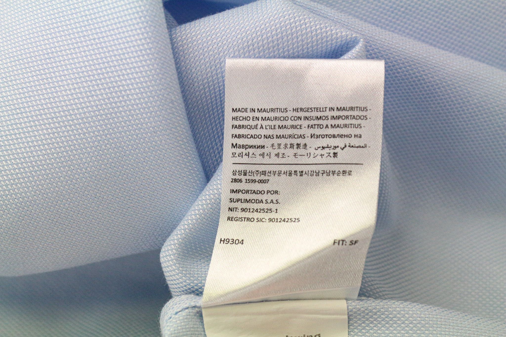 Suitsupply TRAVELLER 45/17 3/4 Blue Cotton Shirt 74782 Size US L / EU 52-54 / 3 - 7 Thumbnail