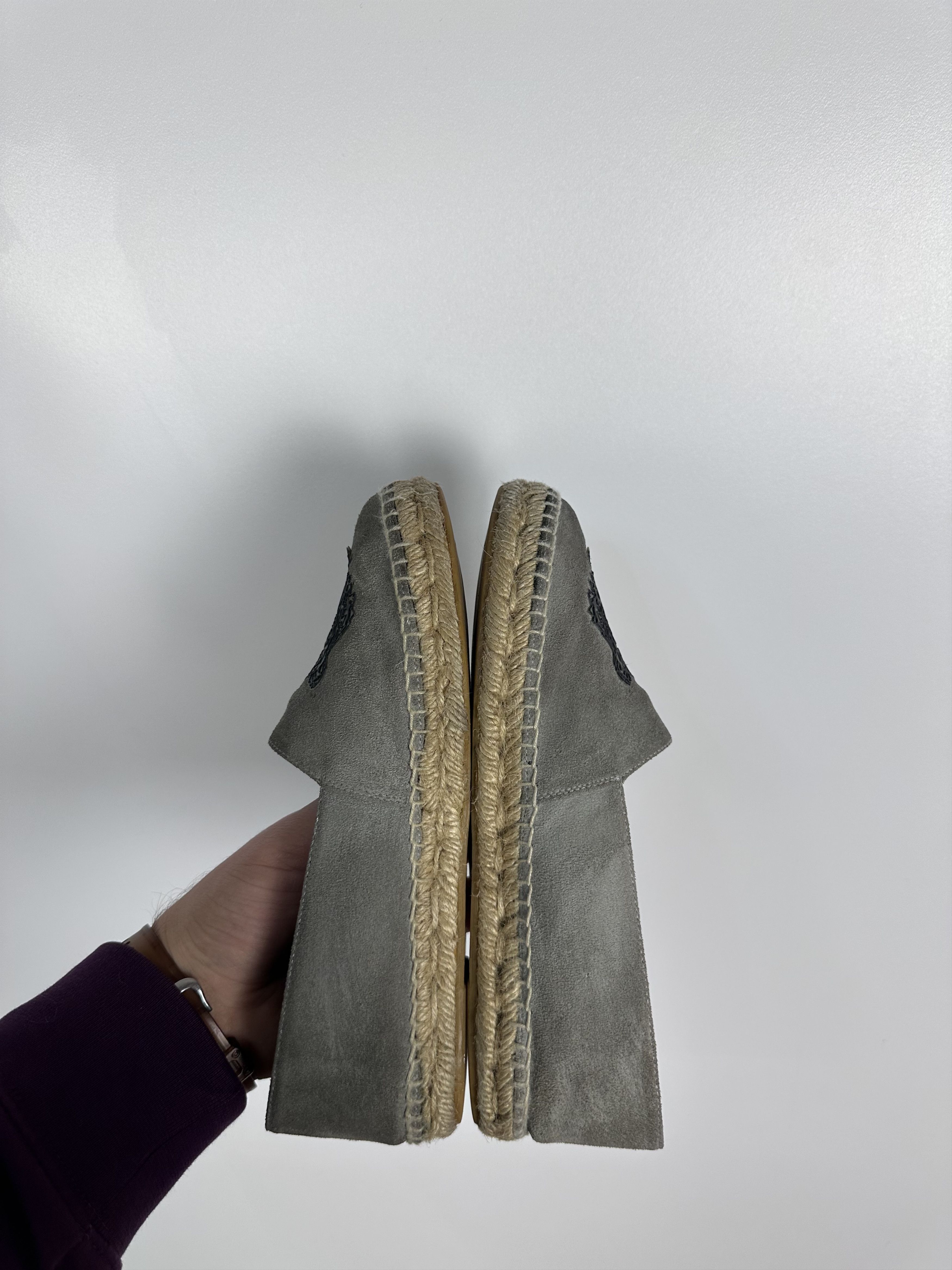 Kenzo KENZO Paris Canvas Tiger Espadrilles Shoes Gray Size 36 Size US 6 / IT 36 - 7 Thumbnail