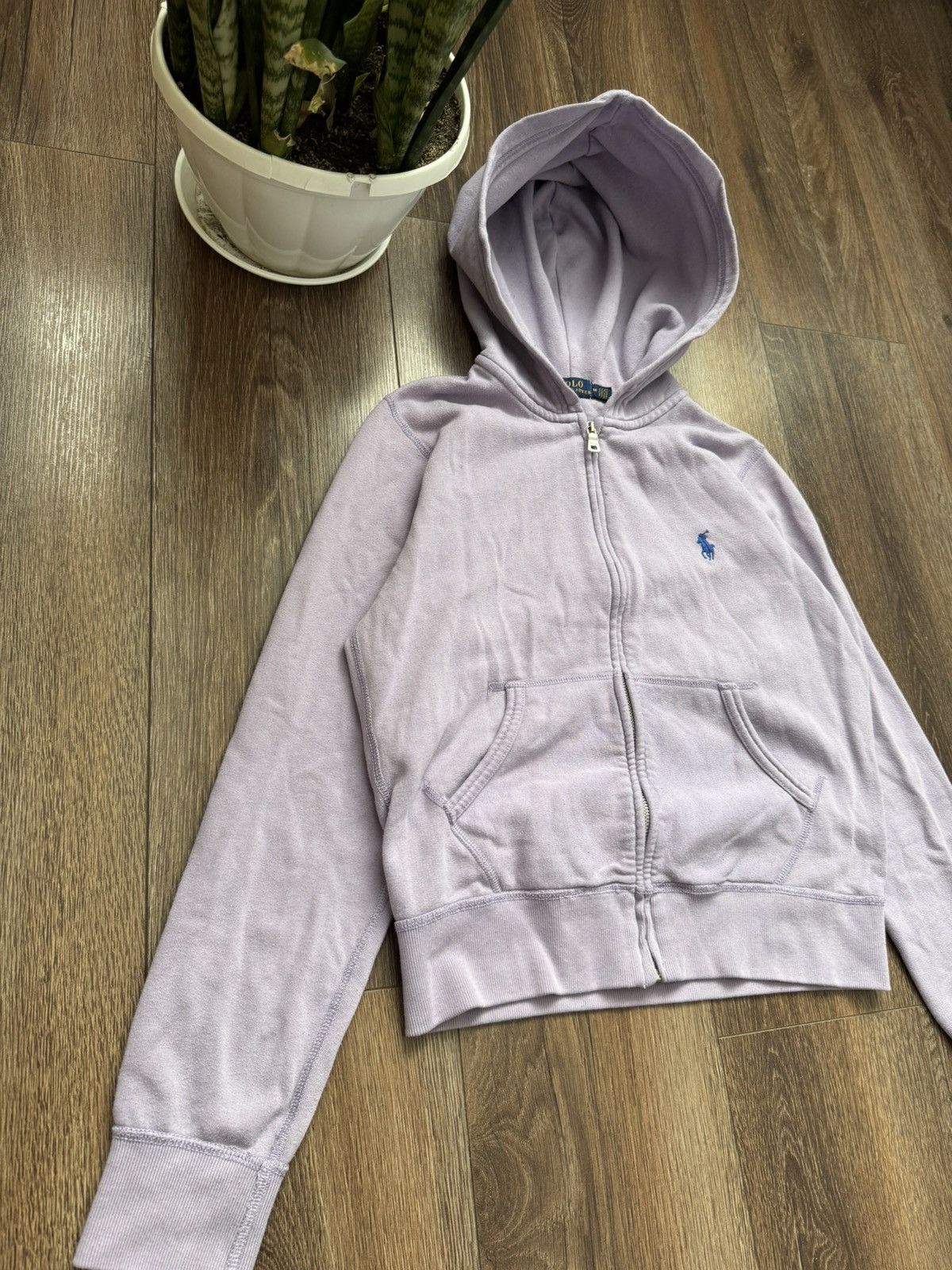 Polo Ralph Lauren Polo Ralph Lauren Women's M purple bassic zip hoodie Size M / US 6-8 / IT 42-44 - 9 Thumbnail