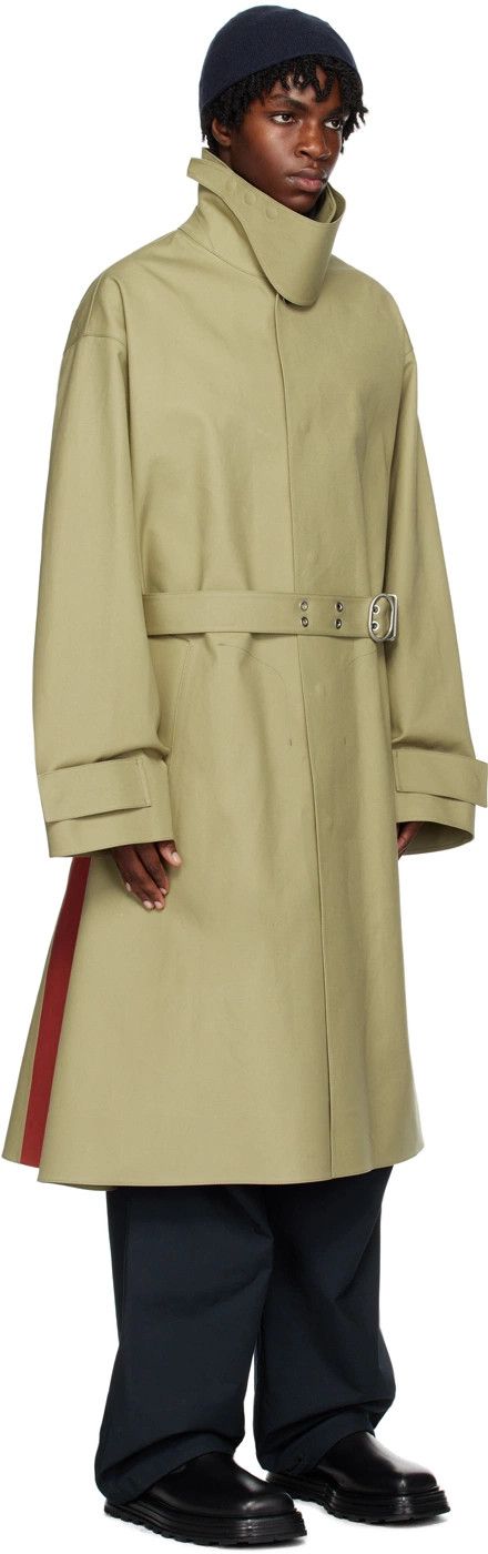 Jil Sander o1loc1c1124 Belted Trench Coat in Green Size US XL / EU 56 / 4 - 3 Thumbnail