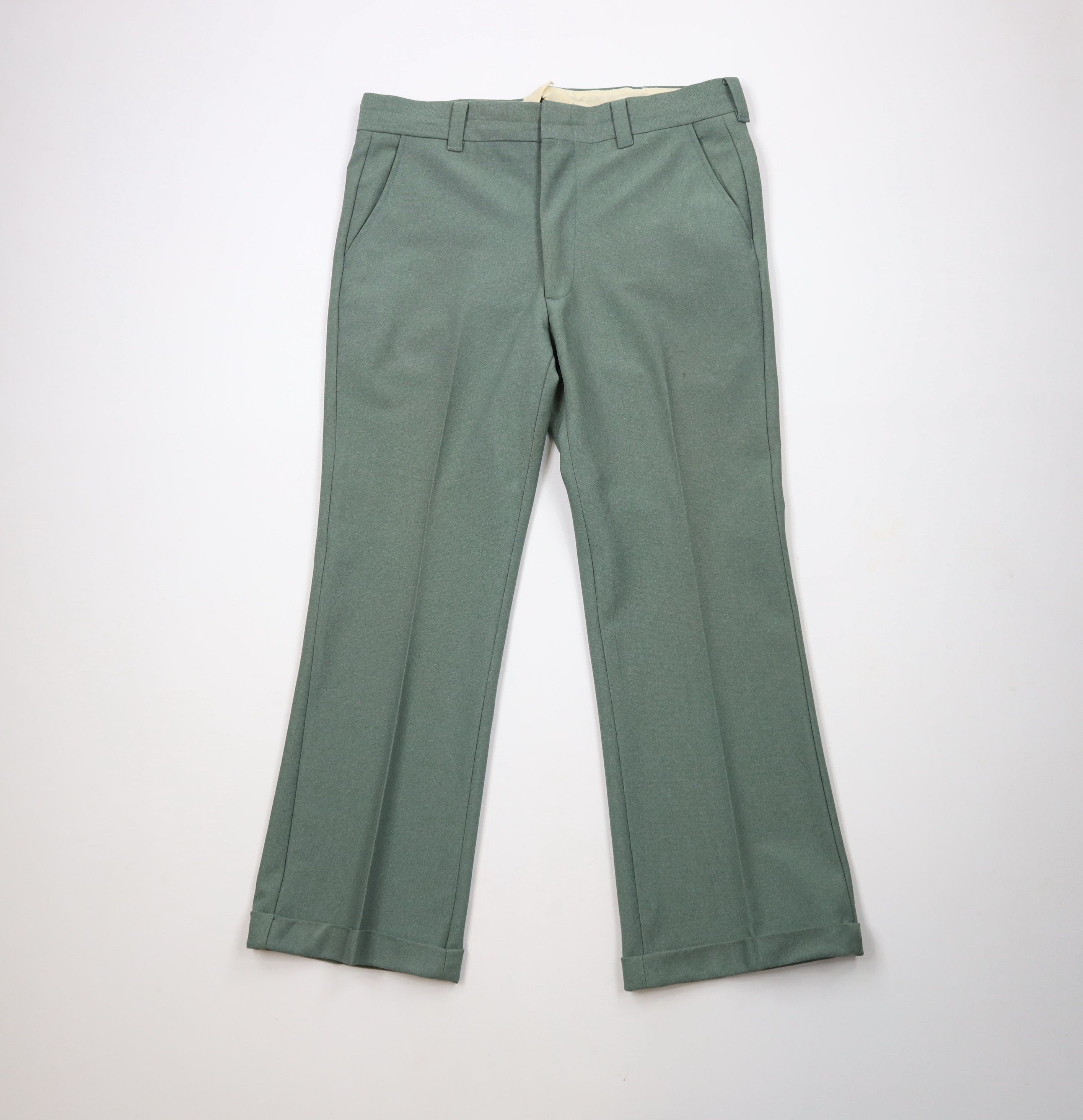 Vintage Vintage 70s Streetwear Knit Wide Leg Bell Bottoms Pants USA Size US 36 / EU 52 - 1 Thumbnail