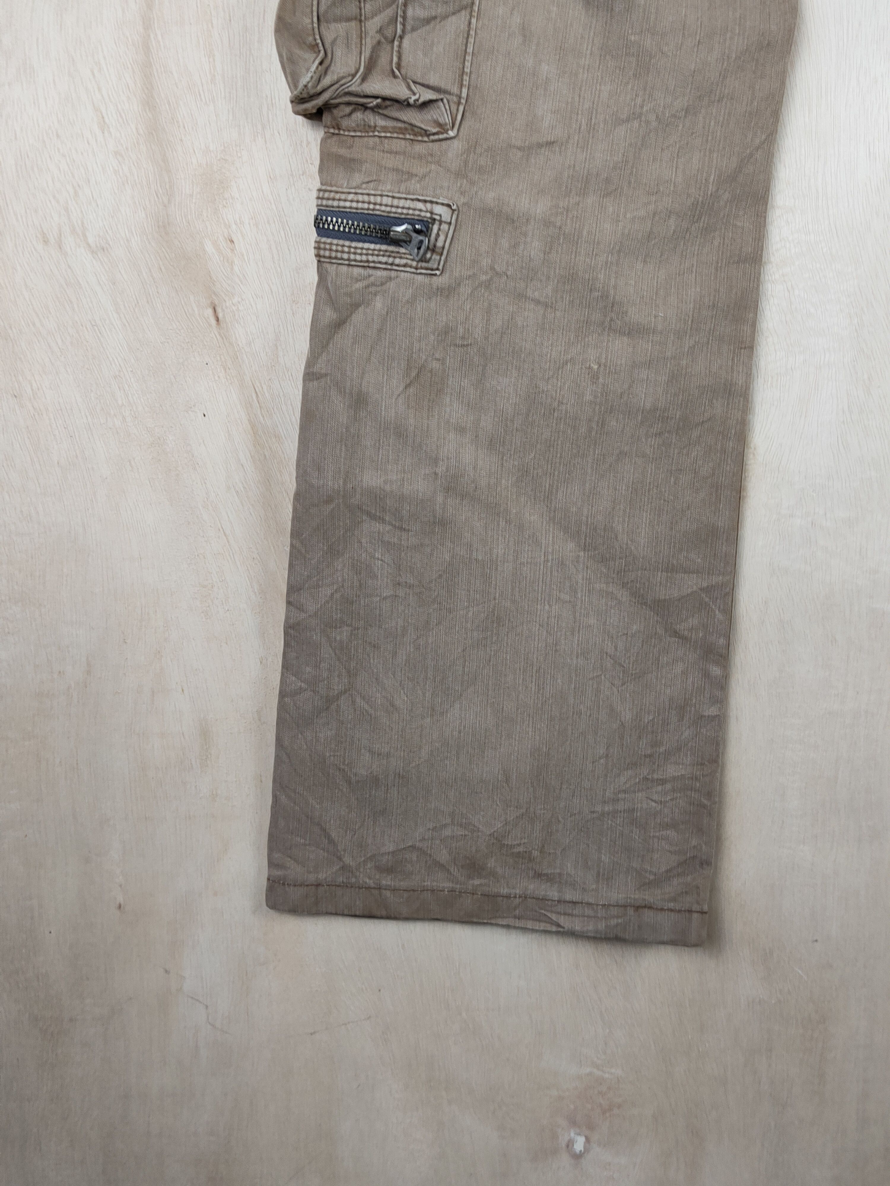 Japanese Brand DL Surplus Brown Multipocket Tactical Cargo Pants #S2444 Size US 30 / EU 46 - 9 Thumbnail