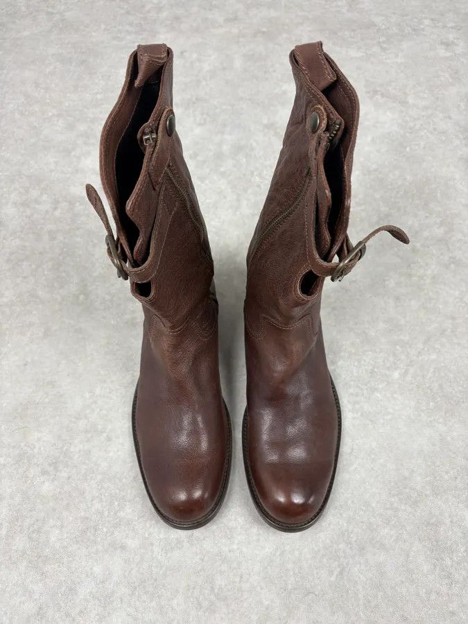 Dsquared2 AW2008 Dsquared2 Brown Ankle Leather Western Boots Size US 9 / EU 42 - 2 Thumbnail