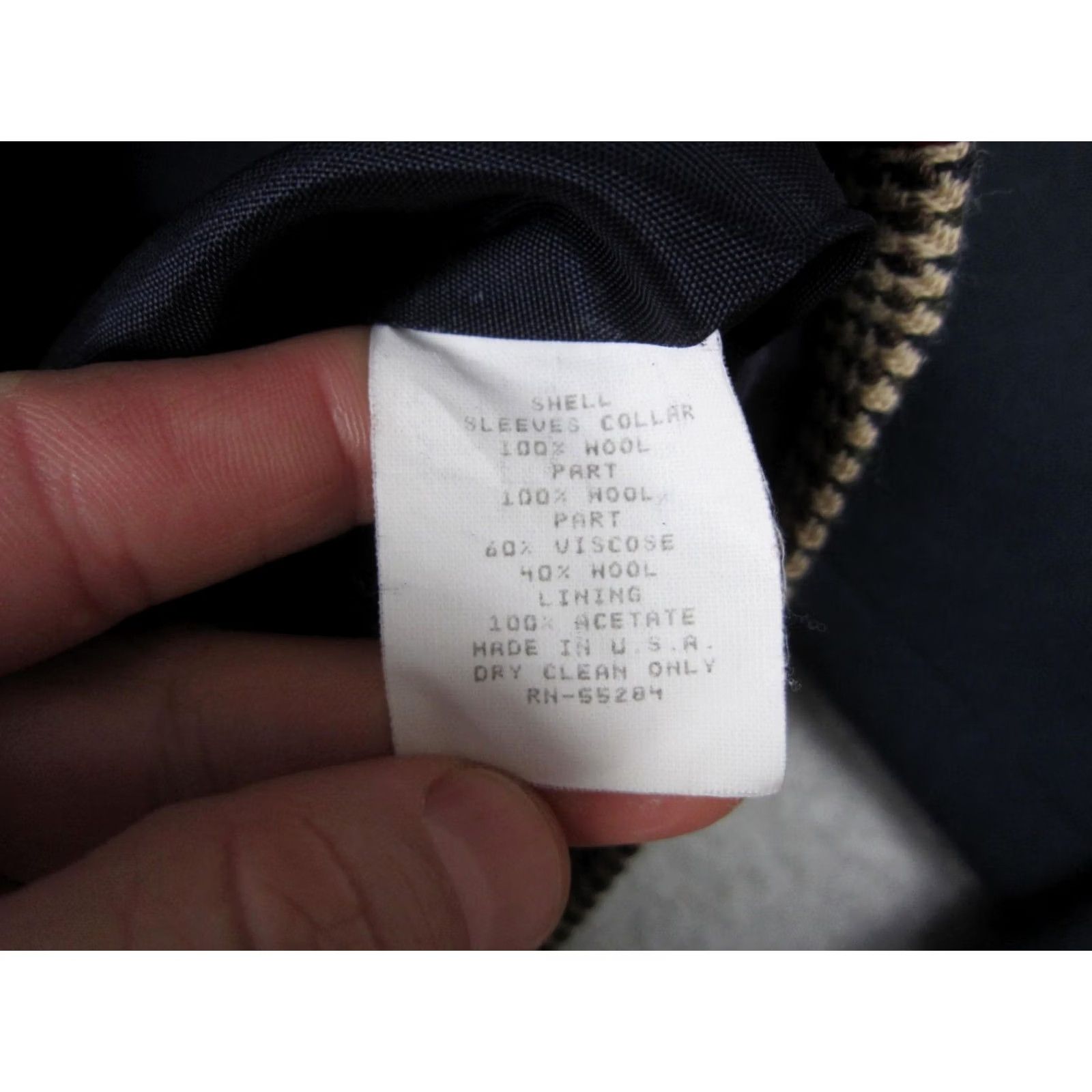 Brooks VINTAGE David Brooks Jacket Womens 8 Blue Red Wool Patchwork Cropped 90s USA Size M / US 6-8 / IT 42-44 - 7 Thumbnail