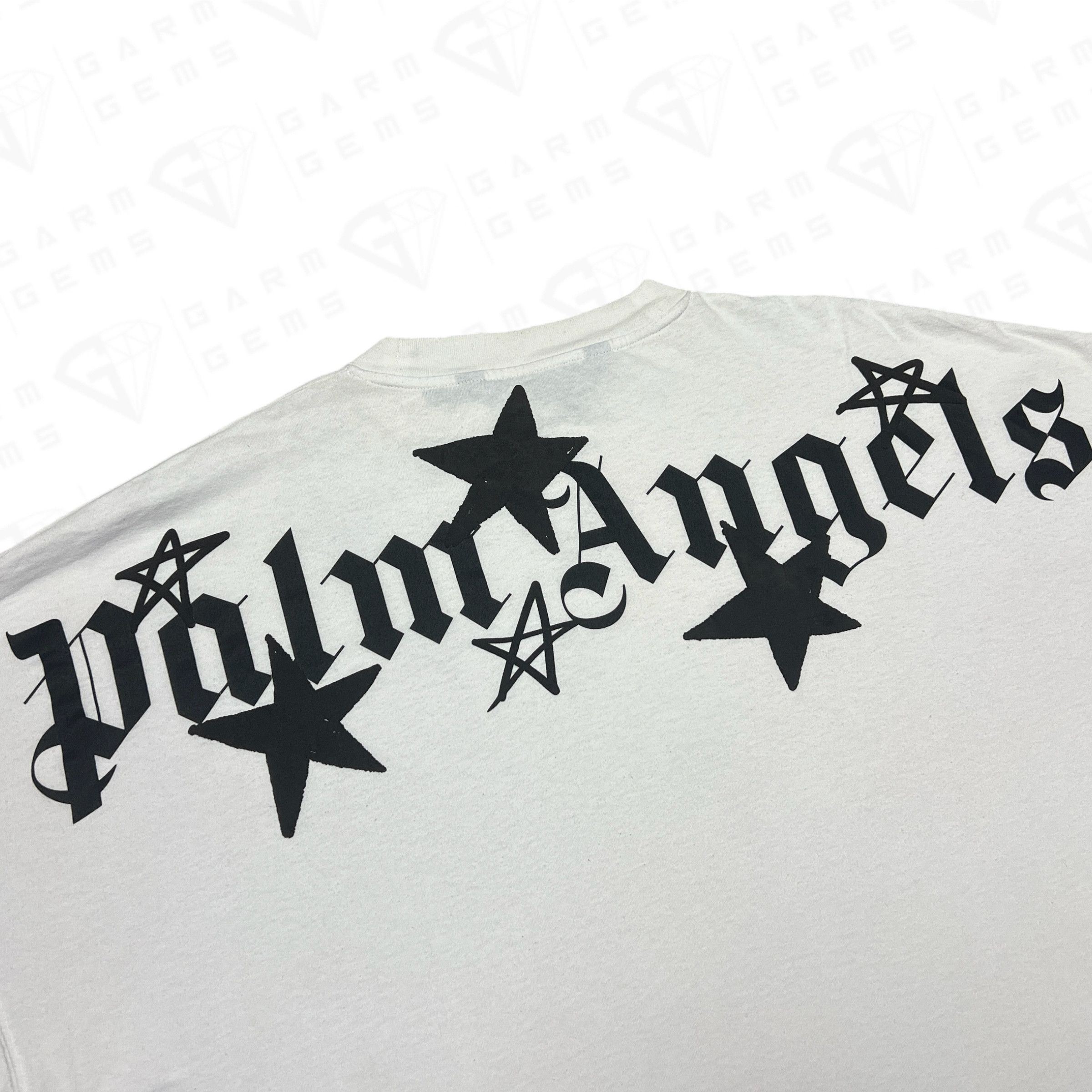 Palm Angels Palm Angels Stars Logo Oversized T-Shirt Size US L / EU 52-54 / 3 - 3 Thumbnail