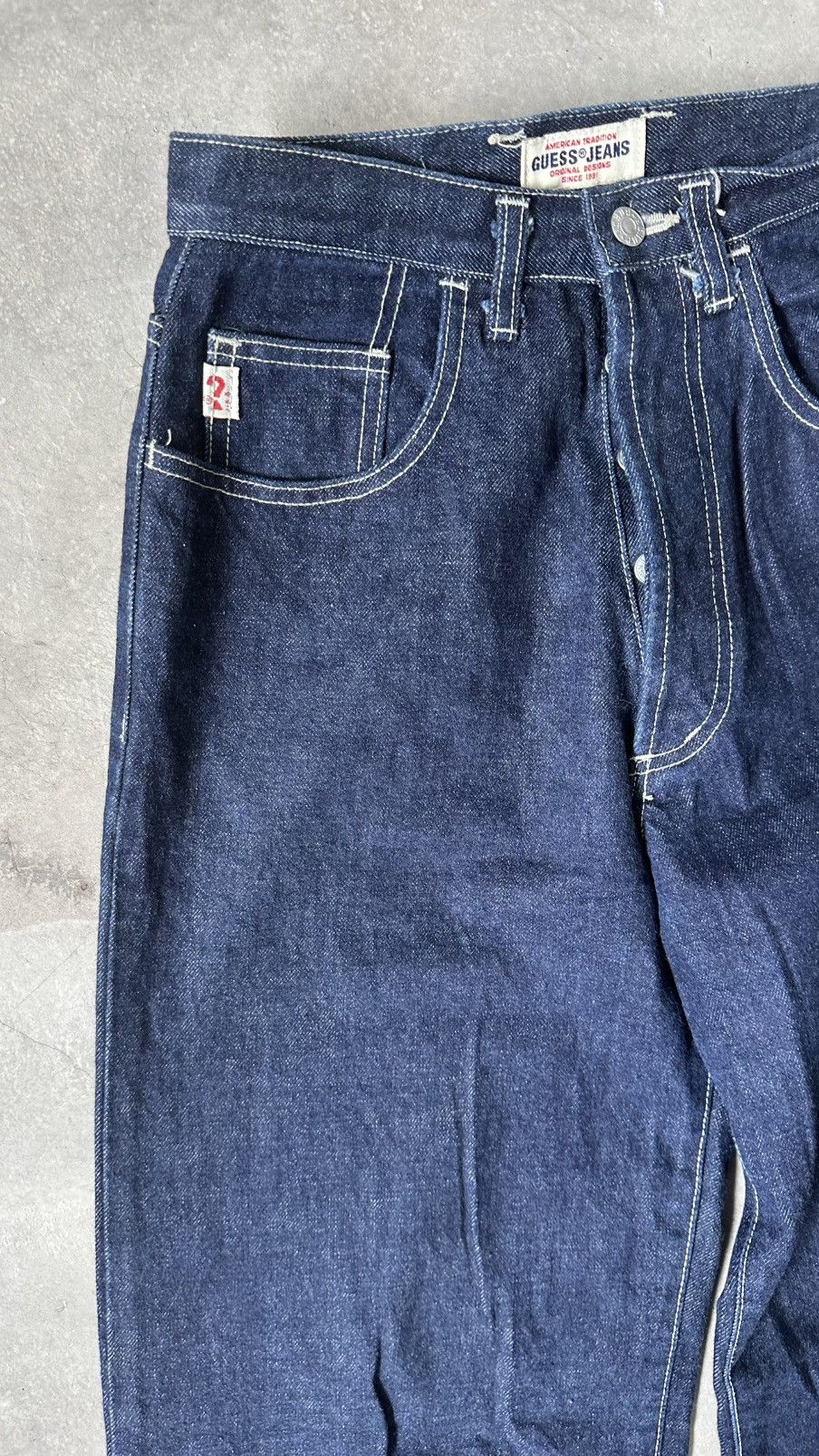 Guess VINTAGE GUESS MADE IN USA WIDE LEG DENIM PANT Size US 28 / EU 44 - 4 Thumbnail