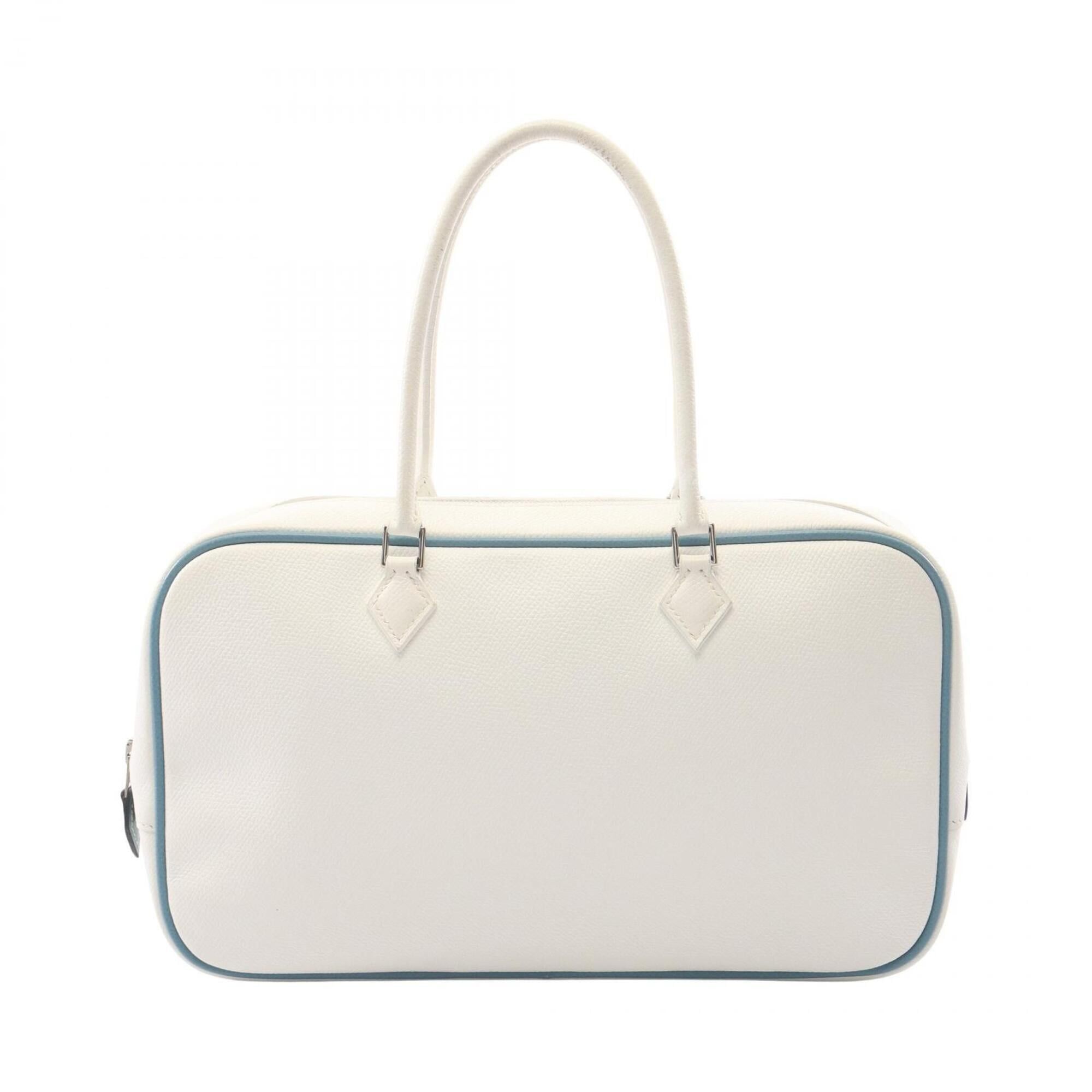 Hermes Hermes Plume Elan 28 Handbag, Leather, Veau Epsom Women's, White Size ONE SIZE - 1 Thumbnail