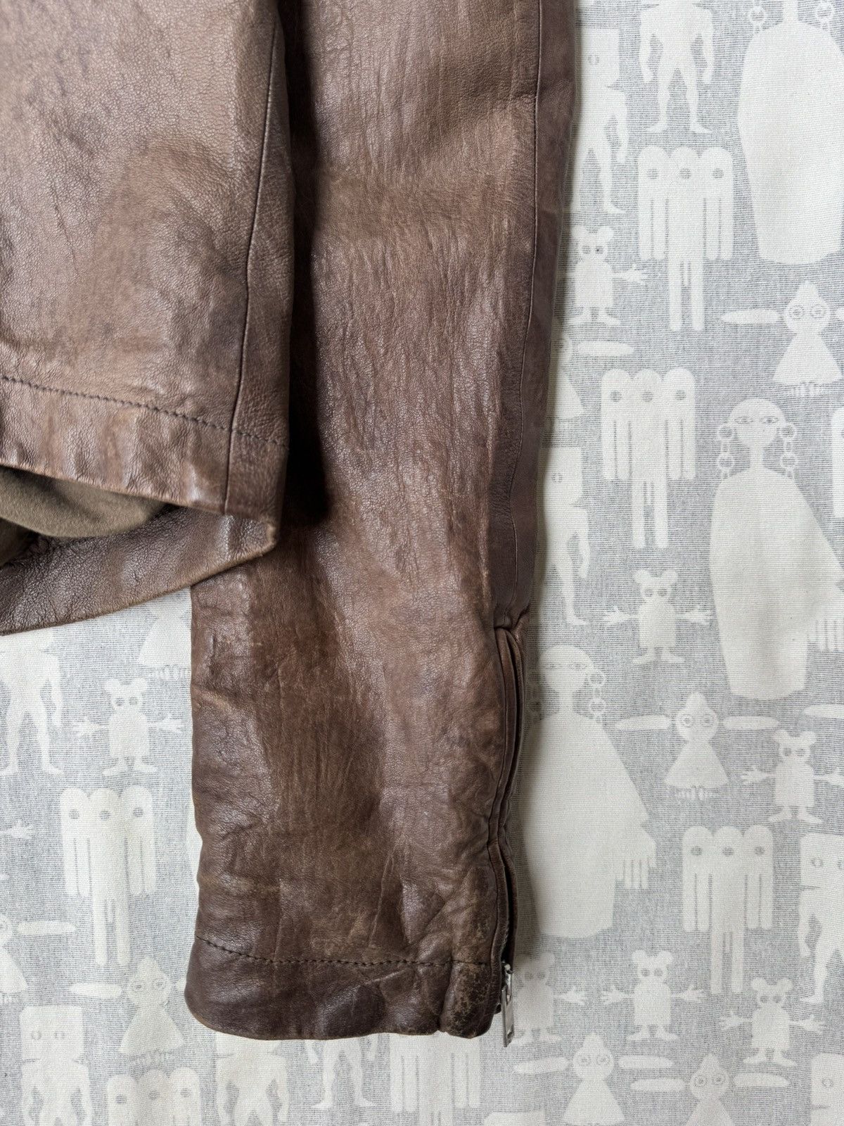 Rick Owens Rick Owens AW08 Stooges Dust Hammered Lamb Leather Jacket Size US M / EU 48-50 / 2 - 12 Thumbnail