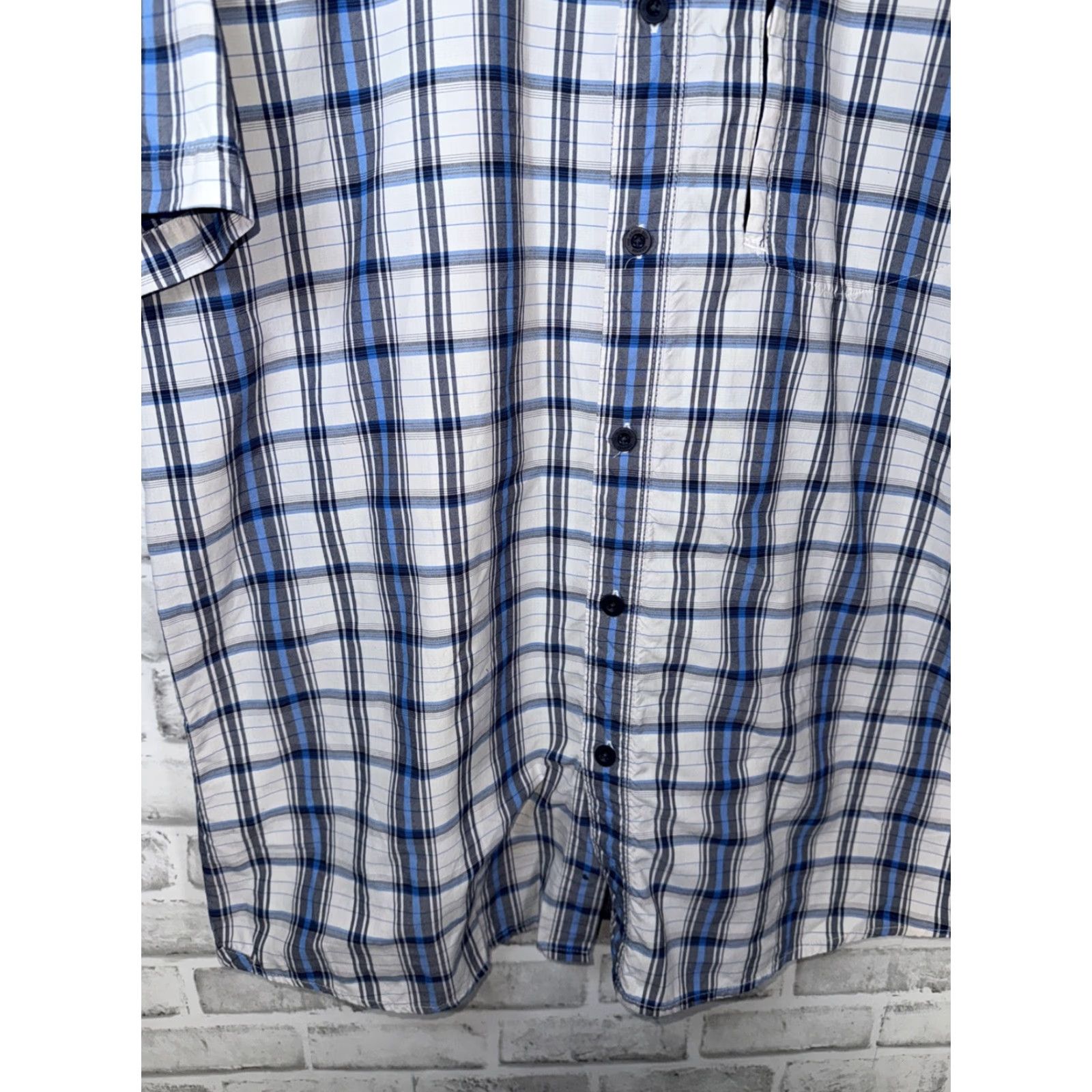 The North Face NORTH FACE blue Plaid Ventilated Hiking Shirt Mens XL Size US XL / EU 56 / 4 - 5 Thumbnail