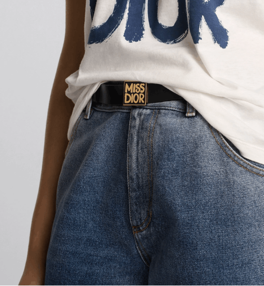 Dior o1w1db10525 Size : OS / B0598U Dior Graffiti Belt in Black Size ONE SIZE - 6 Thumbnail