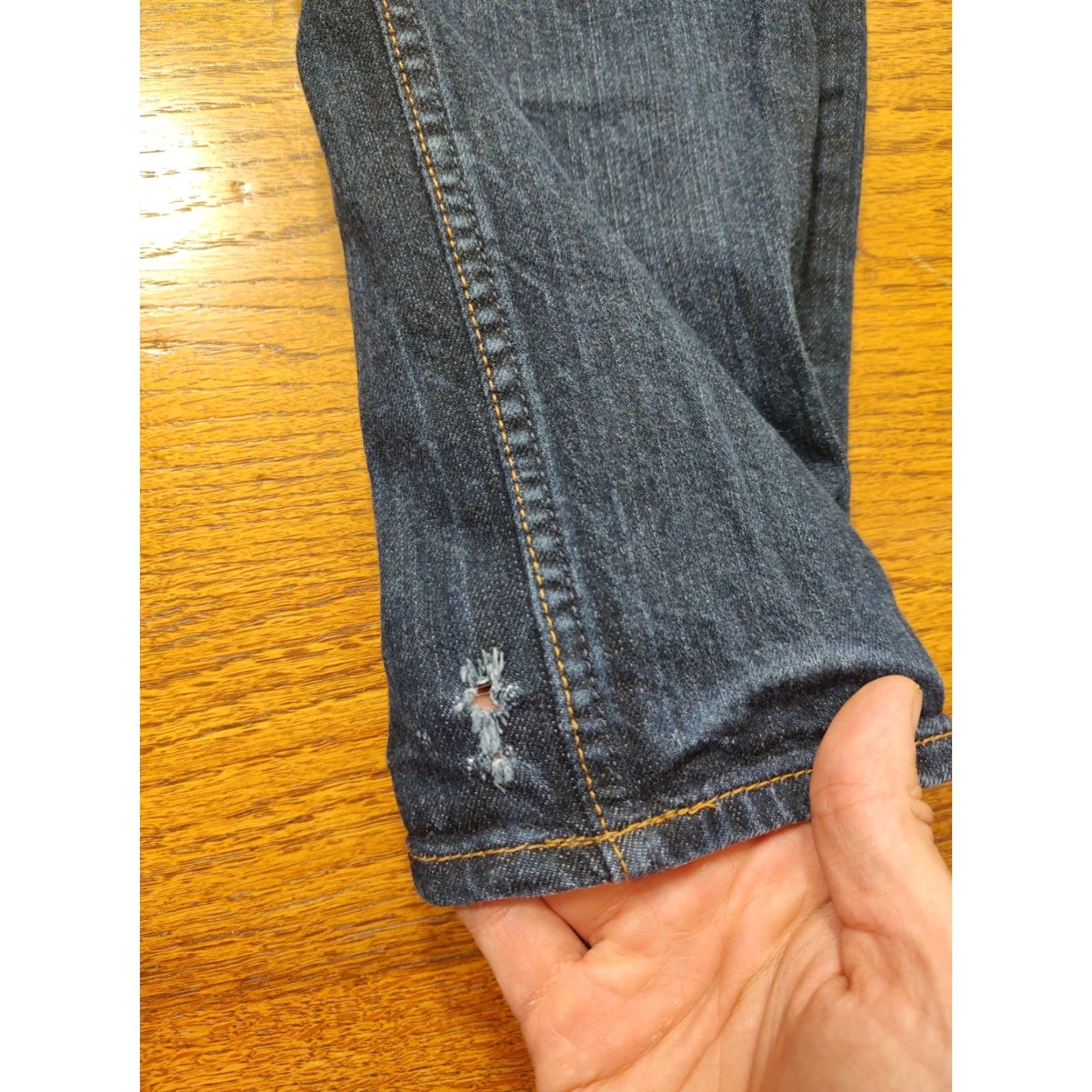 American Eagle Outfitters American Eagle Jeans Mens 31x30 Dark Blue Denim Slim Skinny Measurements Size US 31 - 5 Thumbnail