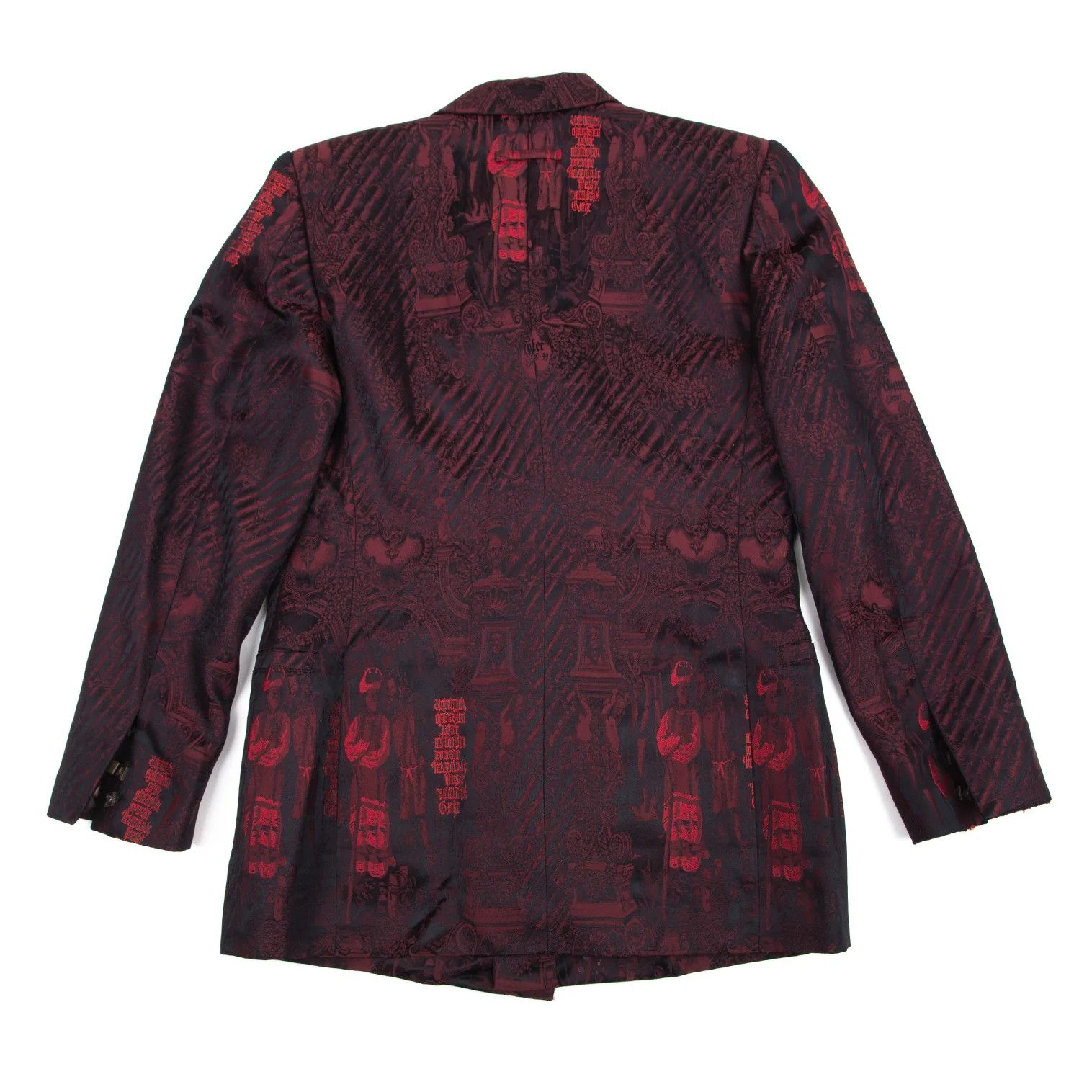 Jean Paul Gaultier Jacquard Magnet Button Jacket in Red Size 48 Size US M / EU 48-50 / 2 - 14 Thumbnail