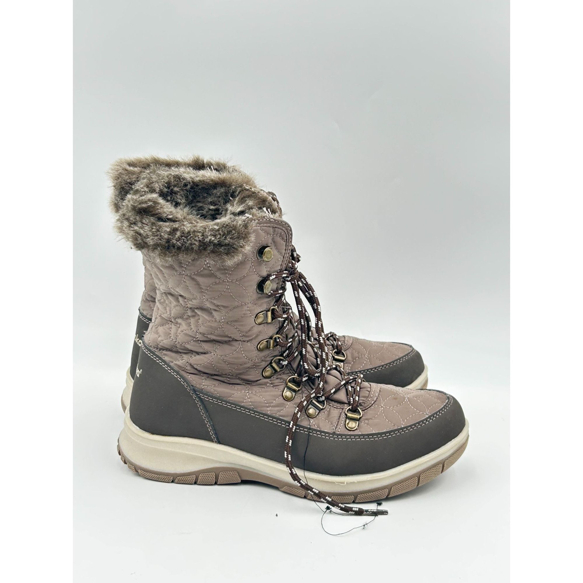Other Chooka Belltown Mid Faux Fur Taupe Insulated Snow Boots Wome Size US 8 / IT 38 - 1 Thumbnail