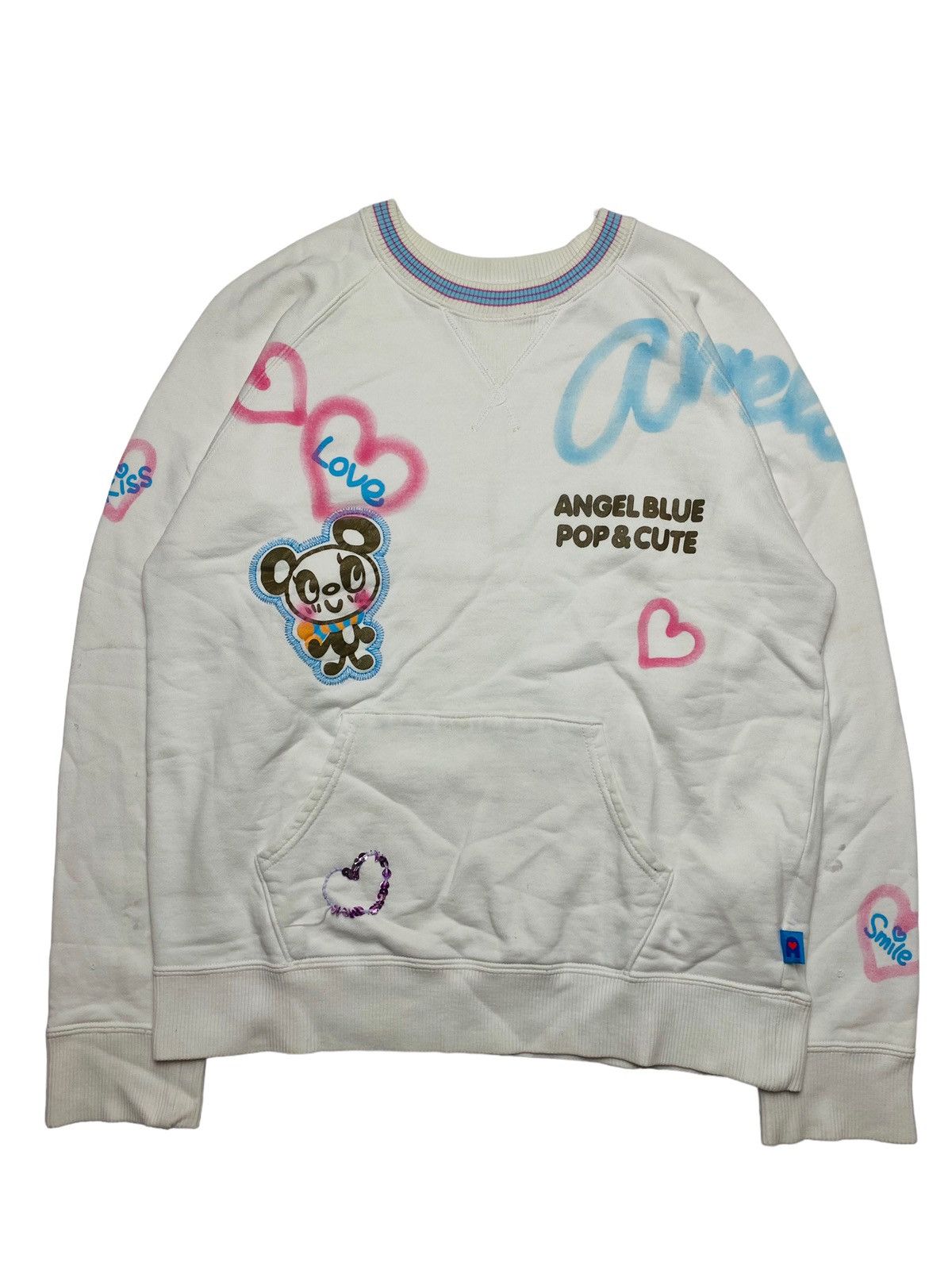 Angel Blue 2000s Angel Blue - Printed Brush Panda Crewneck Size US L / EU 52-54 / 3 - 1 Thumbnail