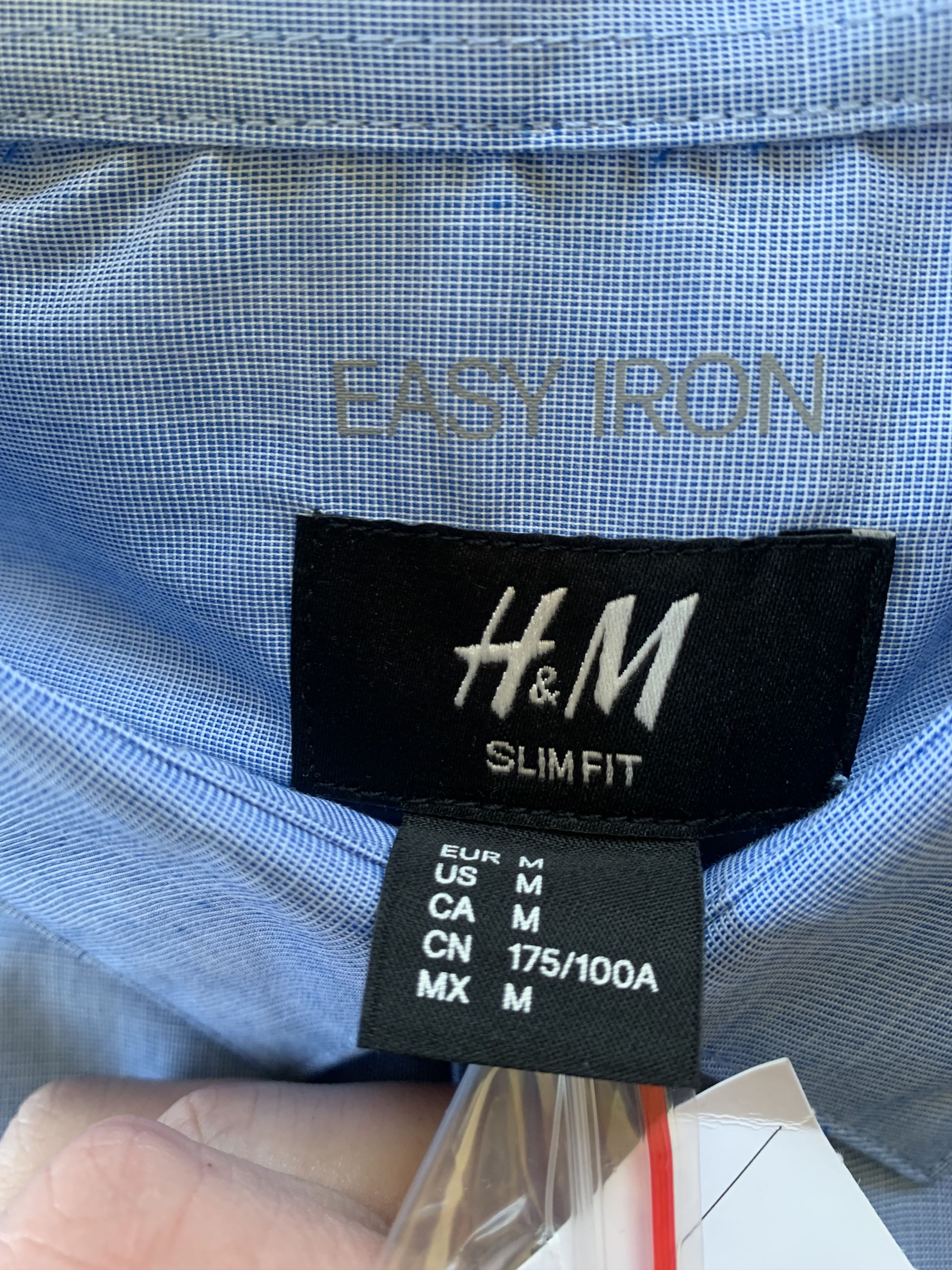 H&M H&M Slim Fit Easy Iron Mens Button Long Sleeve Shirt Size US M / EU 48-50 / 2 - 6 Thumbnail