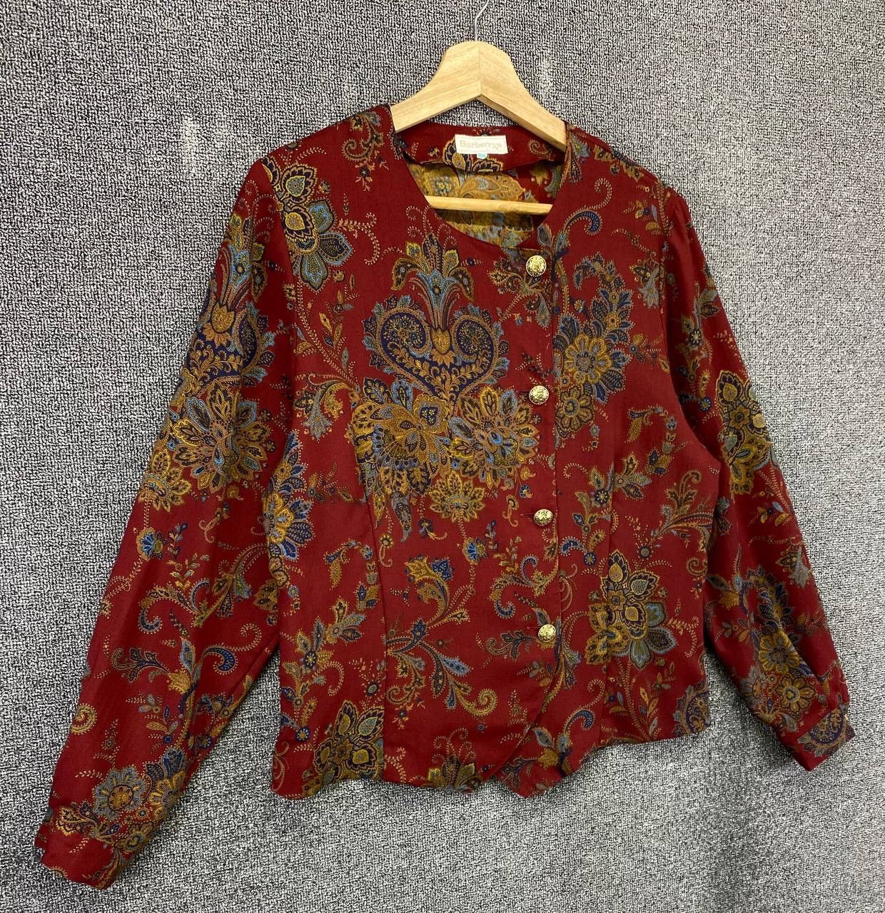 Burberry Vintage Burberry Paisley Shirts Button Up Flannel Size M / US 6-8 / IT 42-44 - 2 Thumbnail