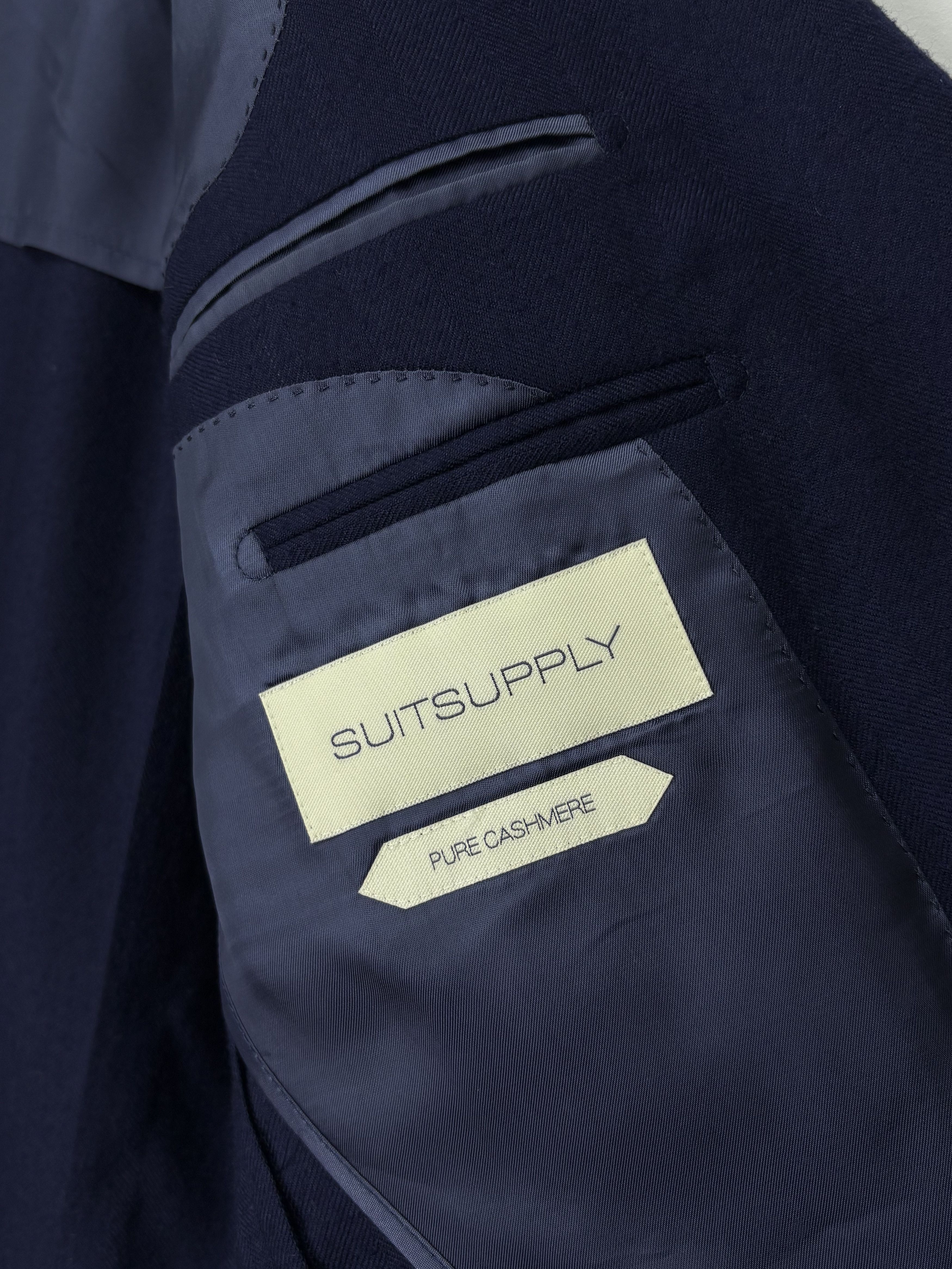 Suitsupply Suitsupply Havana HL 100% Pure Cashmere Navy Blazer Jacket Size 48R - 13 Thumbnail