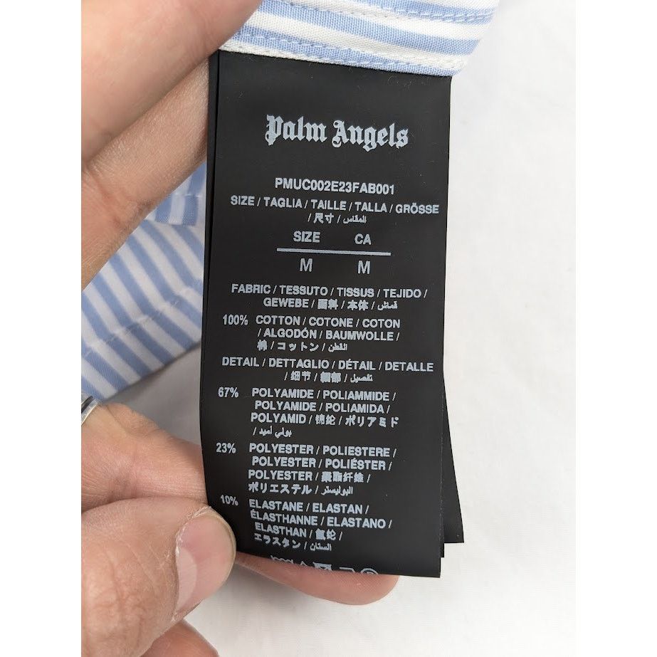 Palm Angels o1rshd1 Size: M/ Classic Logo Striped Boxer Light Blue Size US 32 / EU 48 - 15 Thumbnail