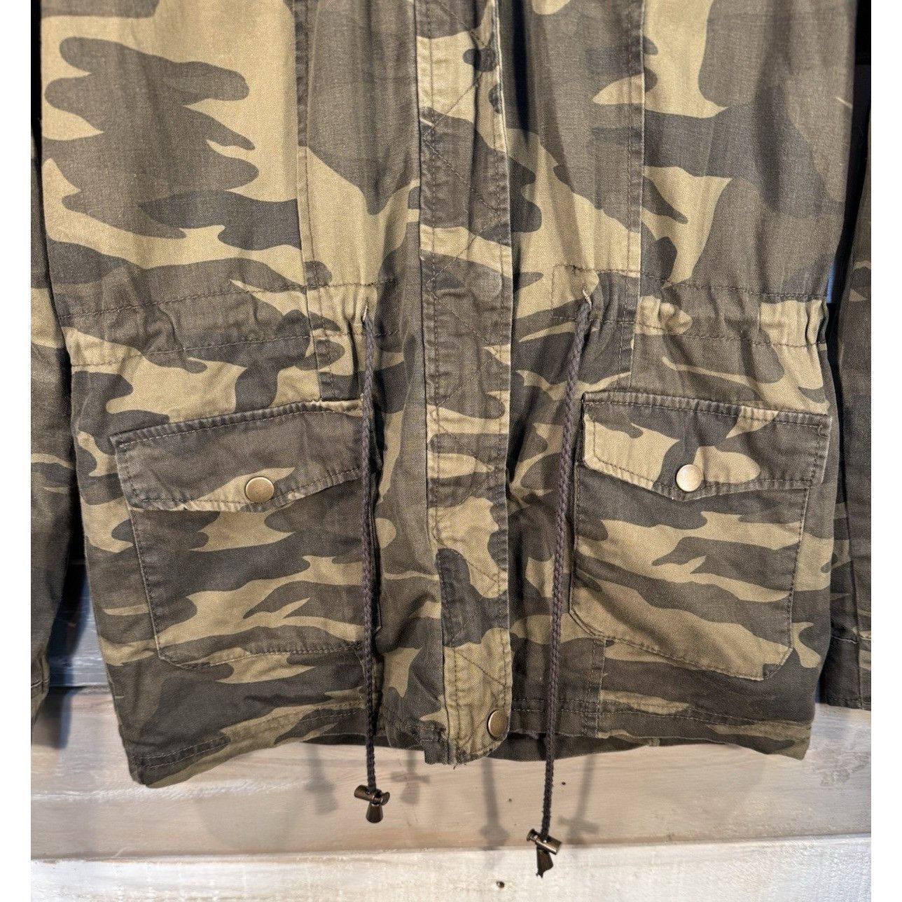New Look NEW LOOK Women's Utility Military Camouflage Hooded Fitted Z Size S / US 4 / IT 40 - 4 Thumbnail
