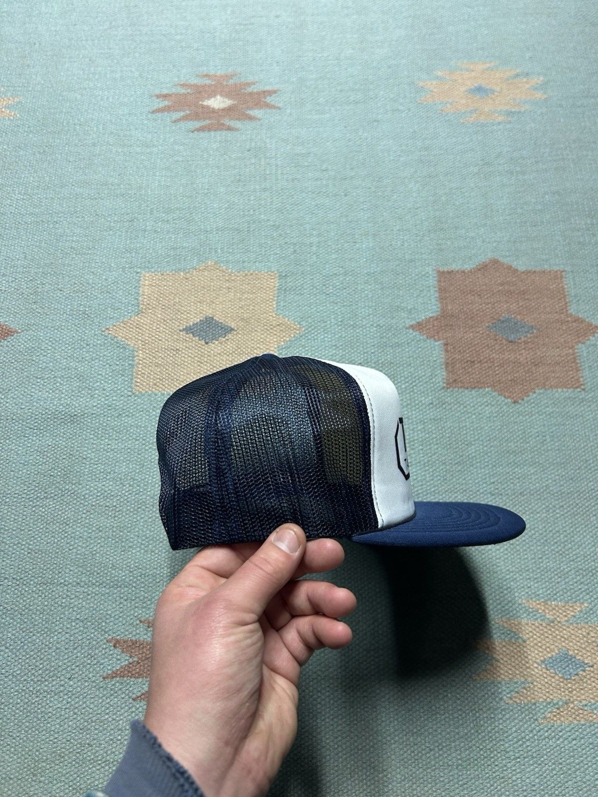 Vintage Vintage trucker hat Thieman tailgates inc blue white snap Size ONE SIZE - 8 Thumbnail