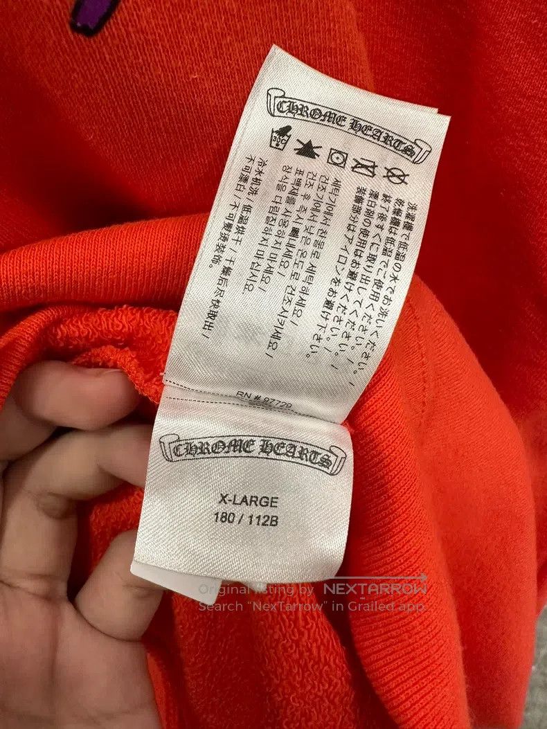 Chrome Hearts CHROME HEARTS Size XL Orange graffiti hoodie Size US XL / EU 56 / 4 - 7 Thumbnail