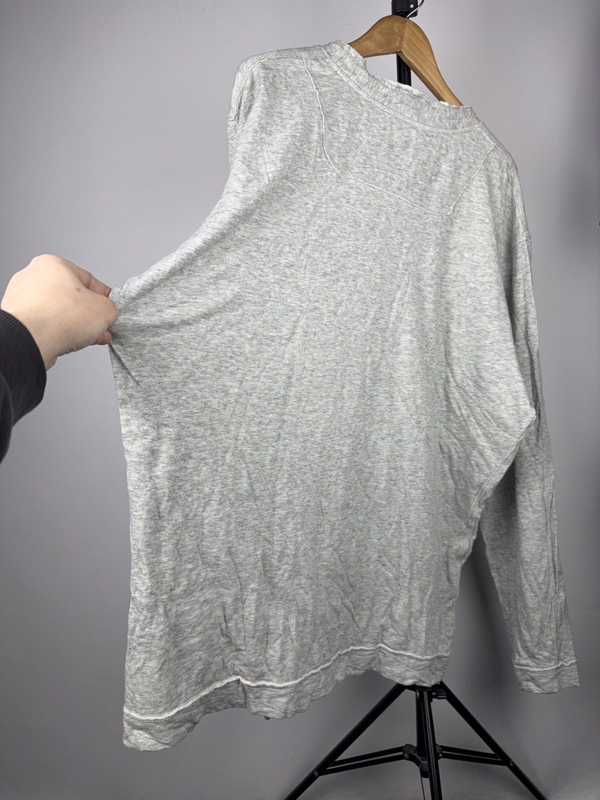 Diesel Luxury Vintage Diesel Industry Raw Neck Long Sleeve Shirt Size US XXL / EU 58 / 5 - 15 Thumbnail
