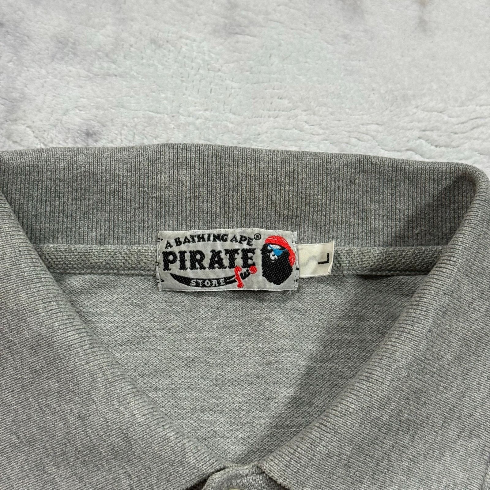 Bape Authentic Bape 2000's Pirate Store Crossbones Polo L Size US L / EU 52-54 / 3 - 4 Thumbnail