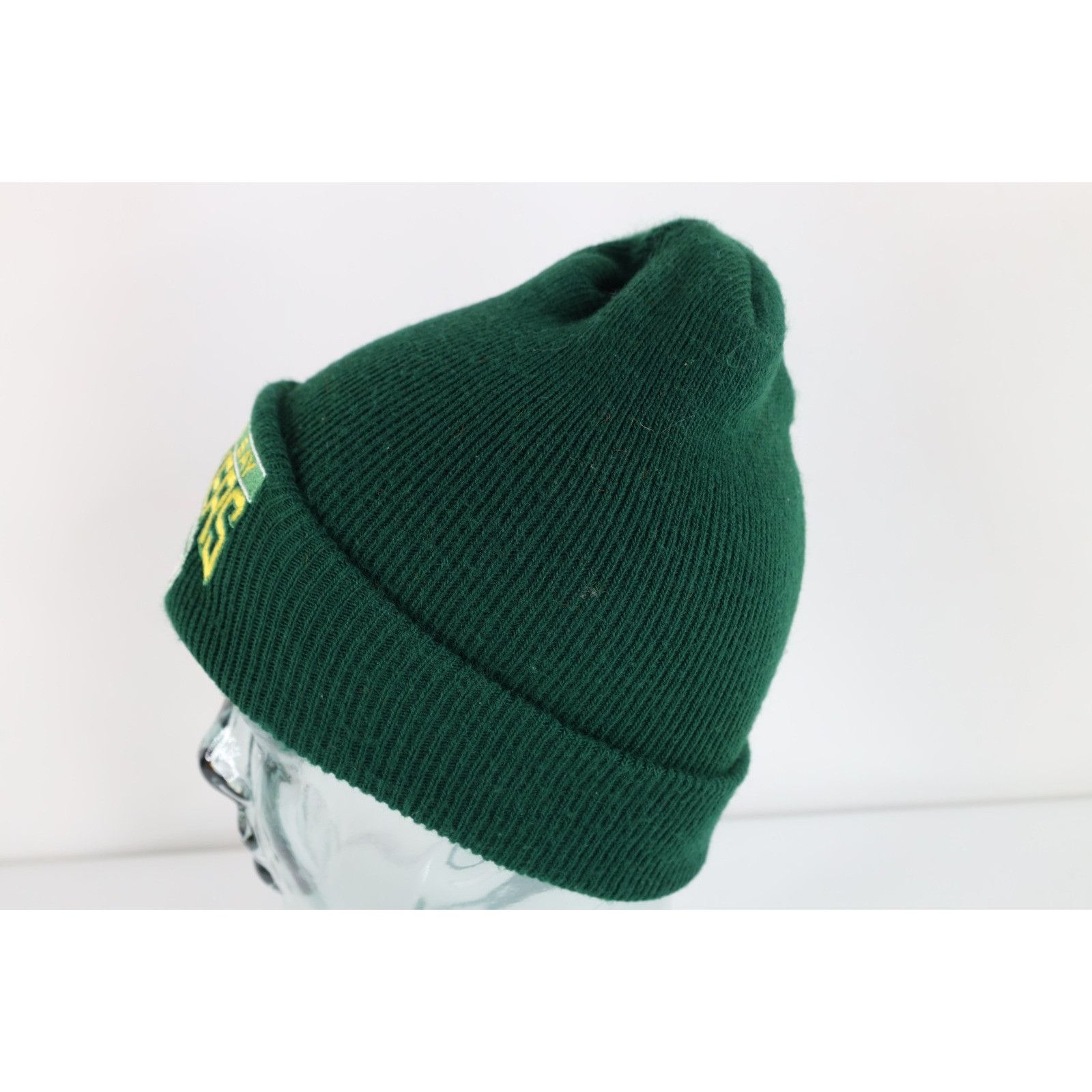 Vintage Vintage 90s Spell Out Green Bay Packers Football Beanie Hat Size ONE SIZE - 3 Thumbnail