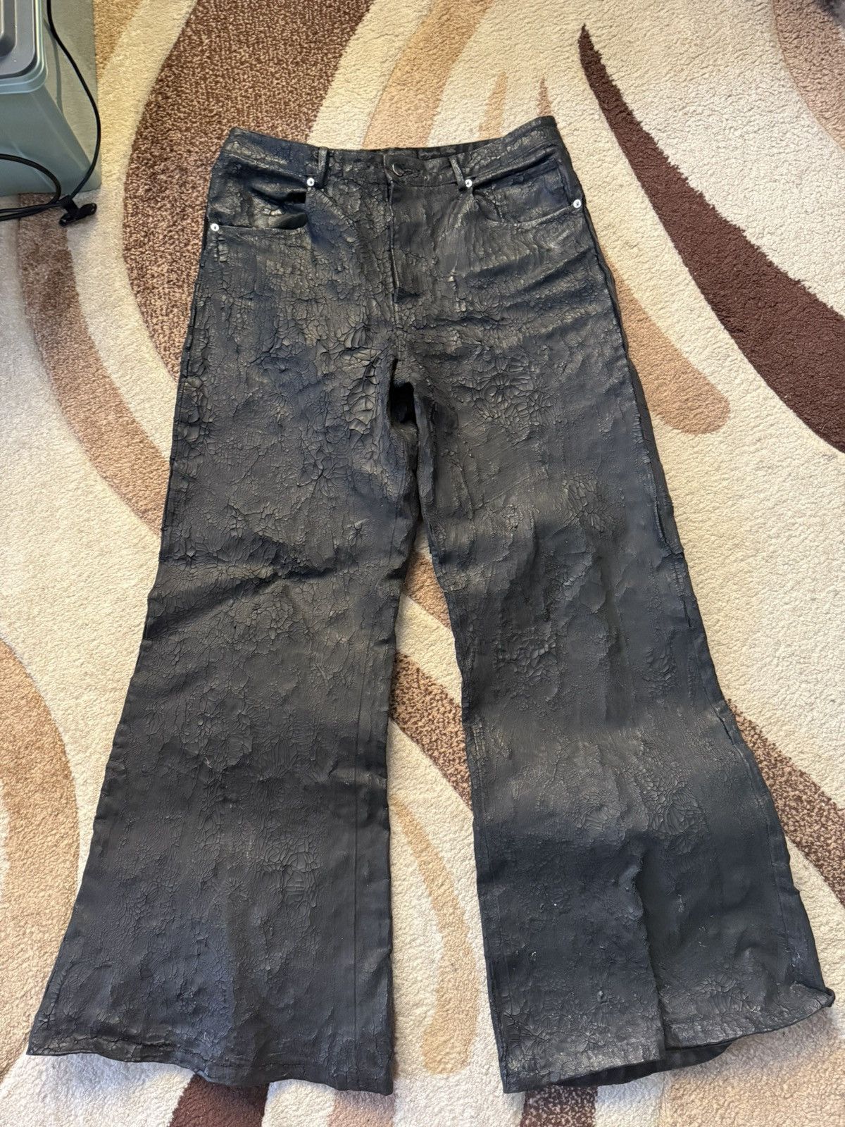 If Six Was Nine Onlycurse flared waxed jeans Size US 34 / EU 50 - 1 Thumbnail