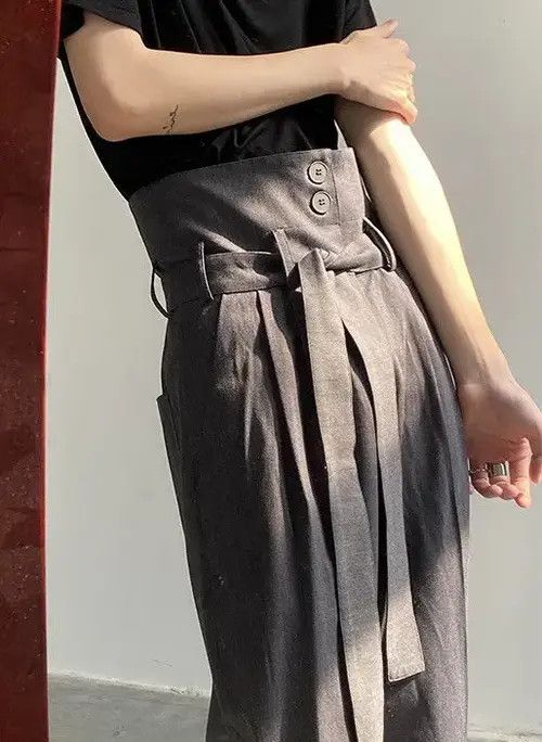 VIBE Cleanfit retro folded flap high waisted pleated pants Size US 30 / EU 46 - 4 Thumbnail
