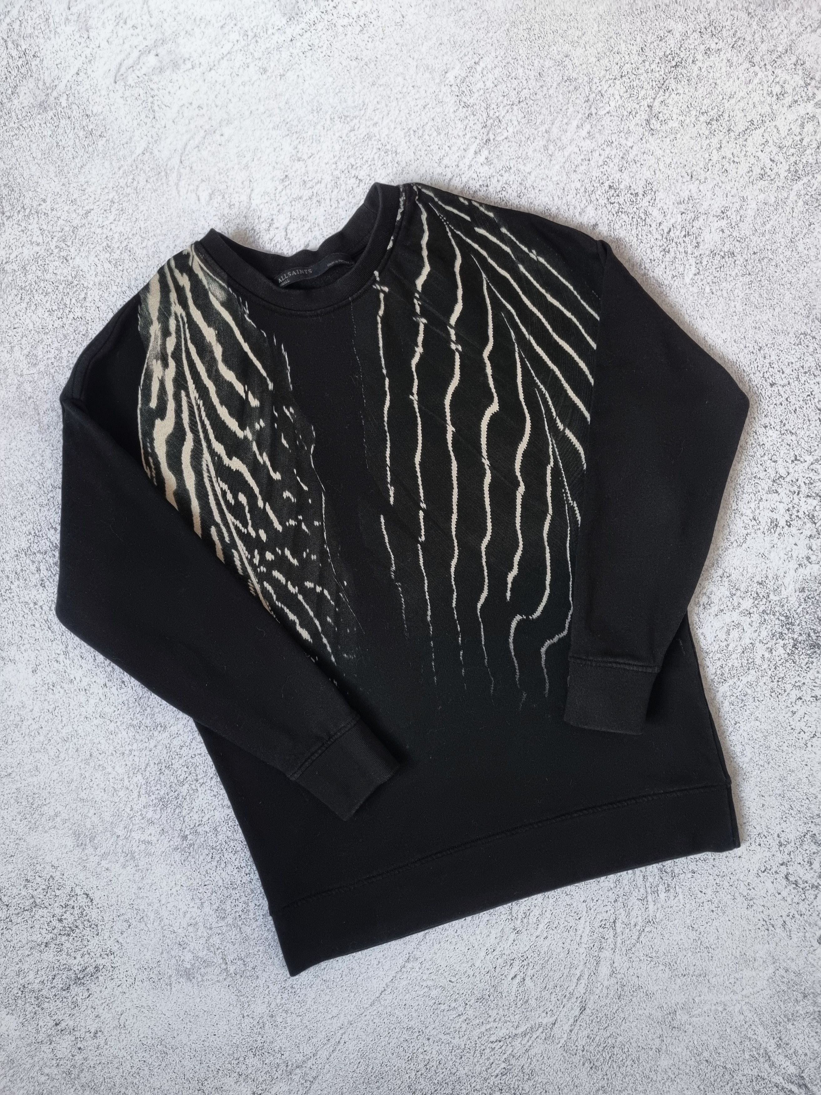 Allsaints AllSaints Piuma Black Sweatshirt, Opium Diesel Style Size S / US 4 / IT 40 - 2 Thumbnail
