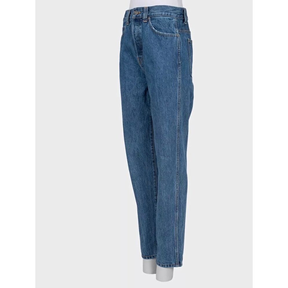 KHAITE Khaite Blue Straight Fit Jeans - Size W26/M Size 26" / US 2 / IT 38 - 2 Thumbnail