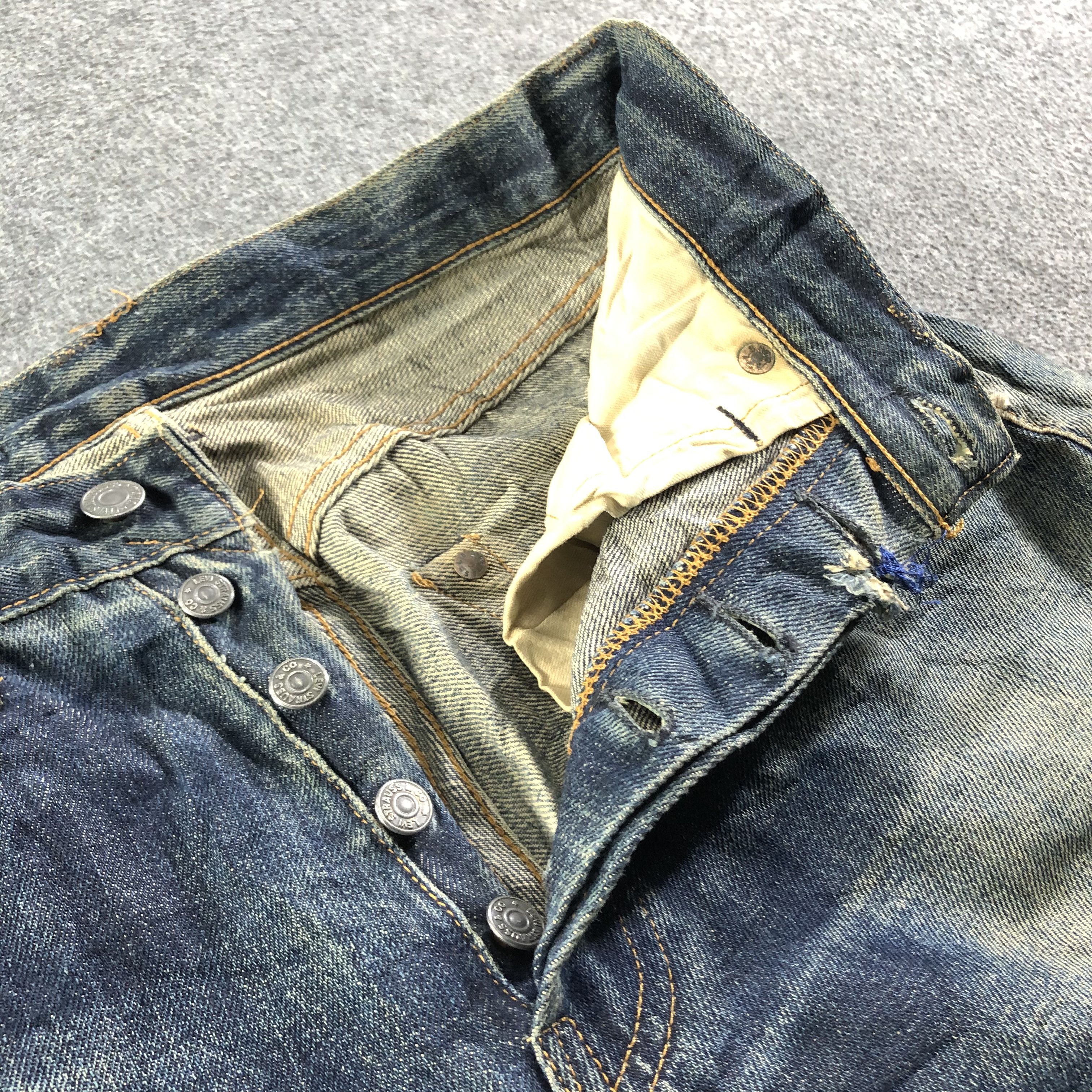 Levi's × Vintage 90s Vintage Levis 501 Selvedge Jeans-J3892 Size US 29 - 10 Thumbnail
