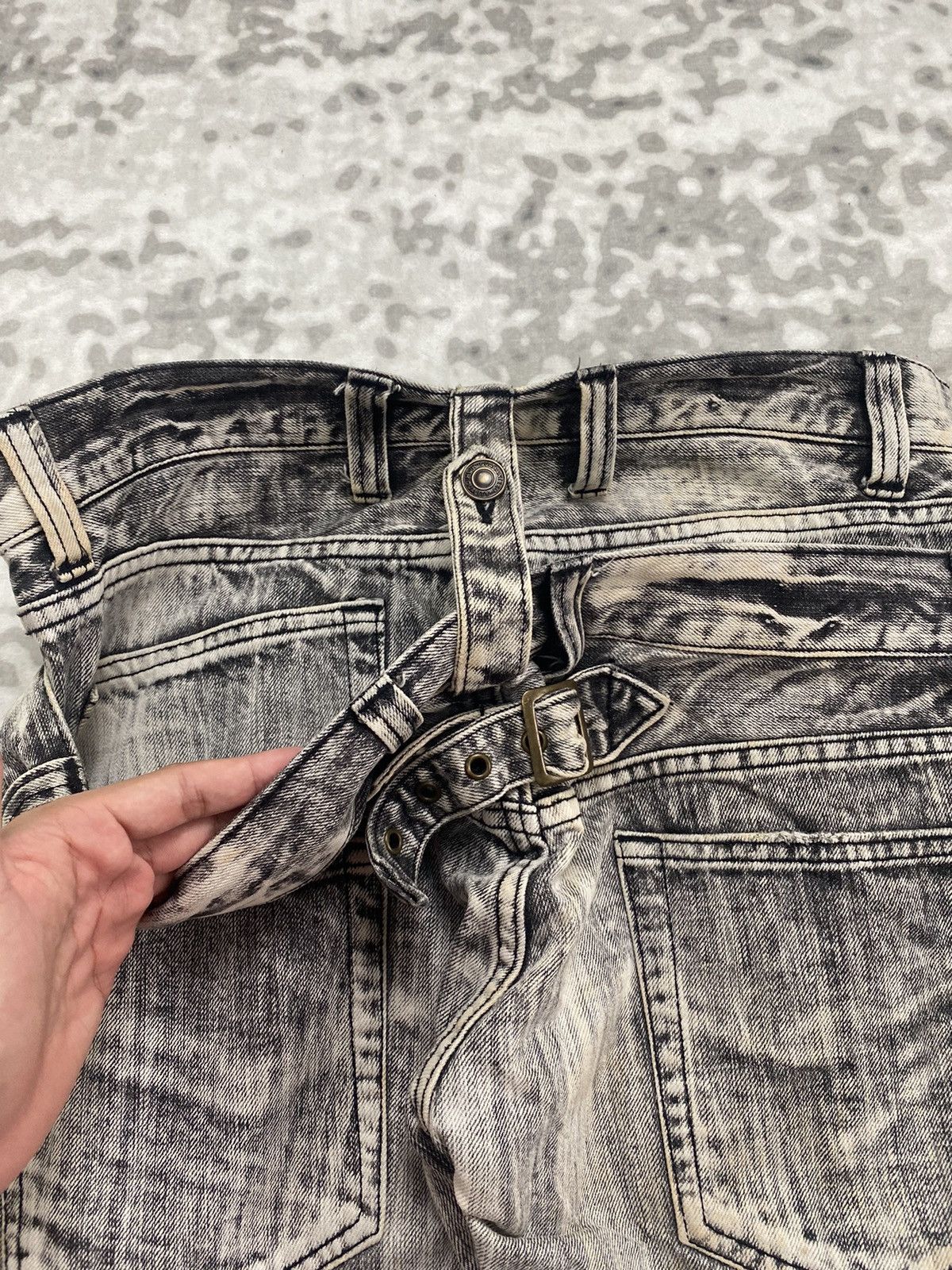 Japanese Brand 2000s JAPAN DOUBLE WAIST JEANS DENIM PUNK GRUNGE LGB Size US 32 / EU 48 - 12 Thumbnail