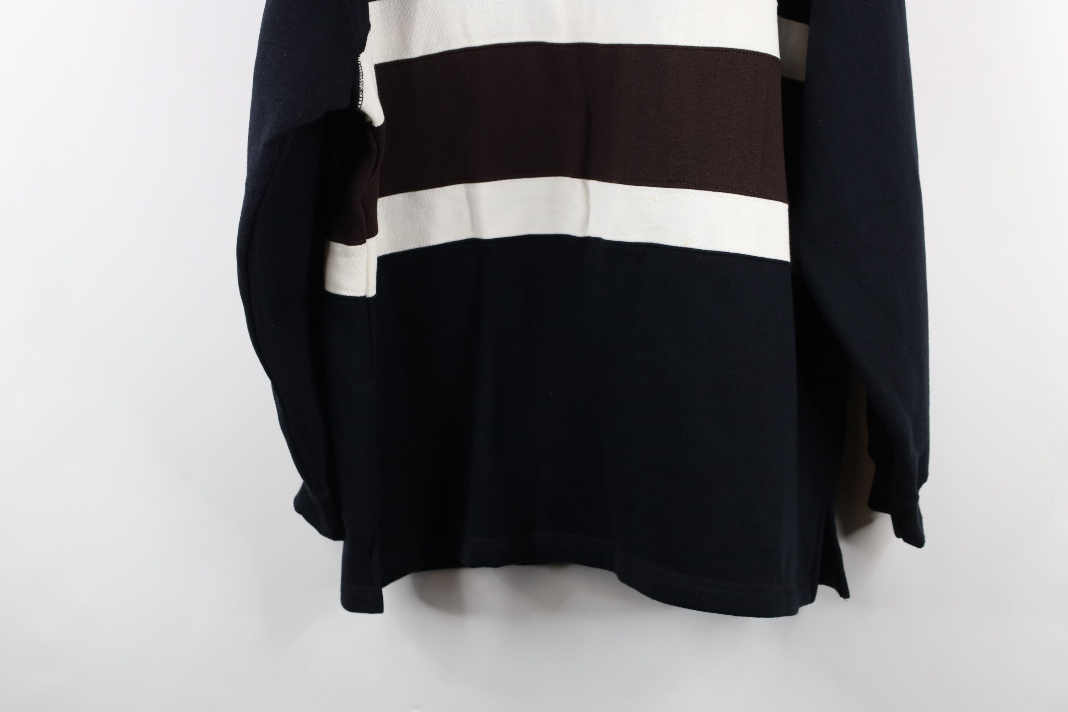 Vintage Deadstock Vintage 90s Streetwear Block Henley Sweatshirt Size US L / EU 52-54 / 3 - 13 Thumbnail