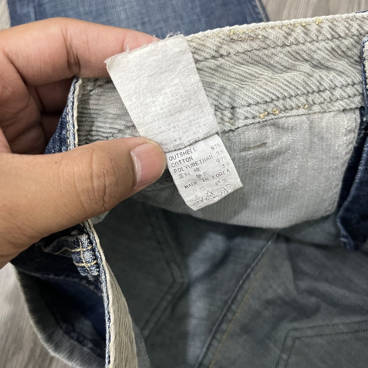 14th Addiction FUBU COLLECTION - Flared Jeans Corduroy Pocket Fatigue Size US 27 - 12 Thumbnail