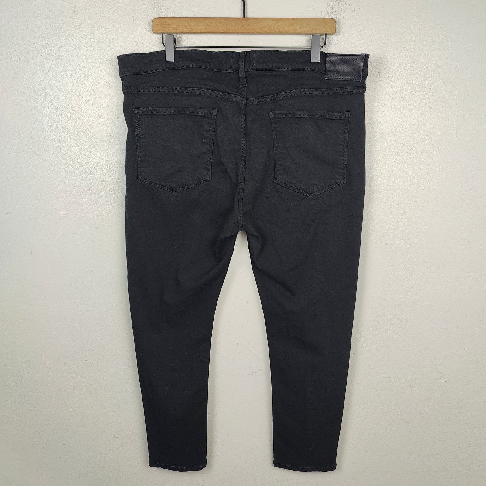 Paige Paige Lennox Jeans Men 38 Black Slim Straight Fit Moto Biker Size US 38 / EU 54 - 5 Thumbnail