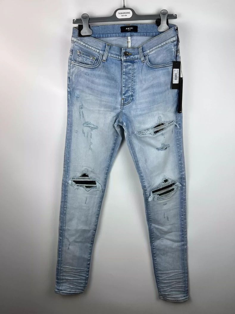 Amiri Amiri Camouflage Distressed Denim Jeans Size US 33 - 1 Thumbnail