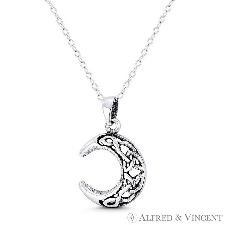 Other Crescent Moon & Trinity-Knot / Triquetra Celtic Pendant Size ONE SIZE - 1 Preview