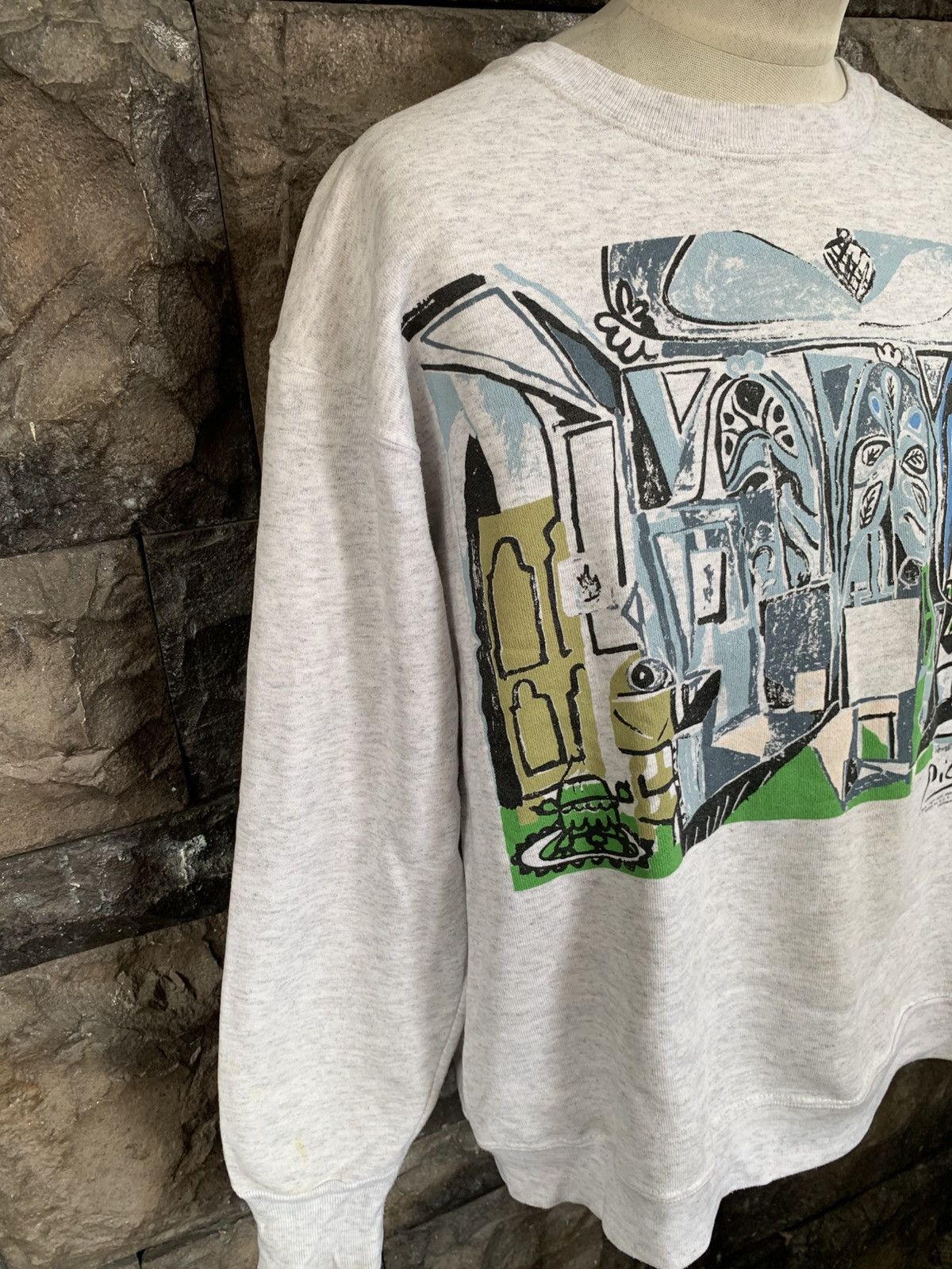 Arts & Science Vintage 90s Pablo Picasso Artwork / Art Sweatshirt Size US L / EU 52-54 / 3 - 6 Thumbnail