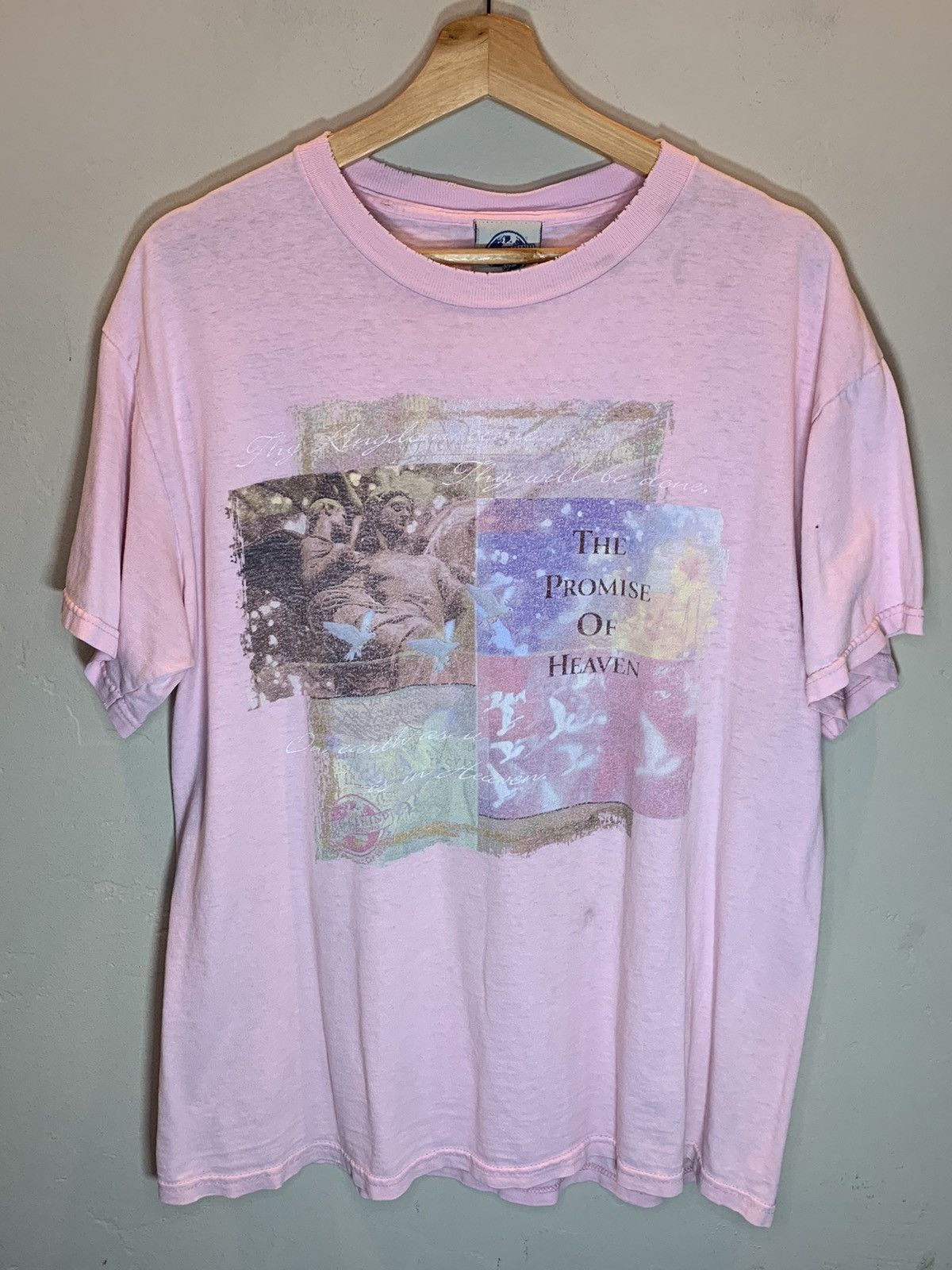 Vintage RARE* Vintage 90’s The Promise Of Heaven Art God Jesus Shirt Size US L / EU 52-54 / 3 - 1 Thumbnail